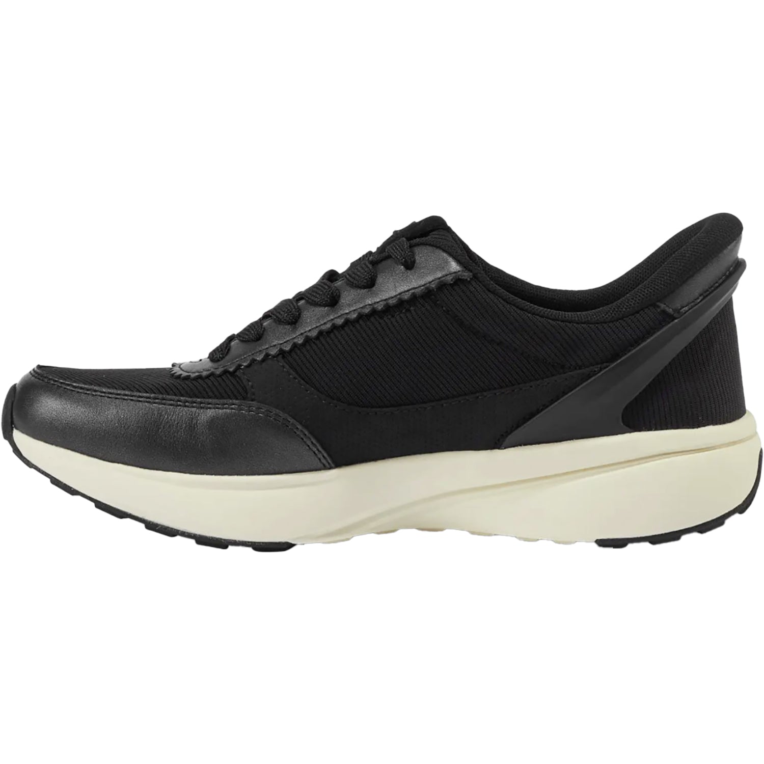Womens Kizik KIZIK Paris Women's Athletic Shoes Black/Pristine Leather Black/Pristine Leather