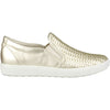 Womens Ecco Women's Ecco Soft 7 Woven Slip On Pure White Gold Leather Pure White Gold Leather