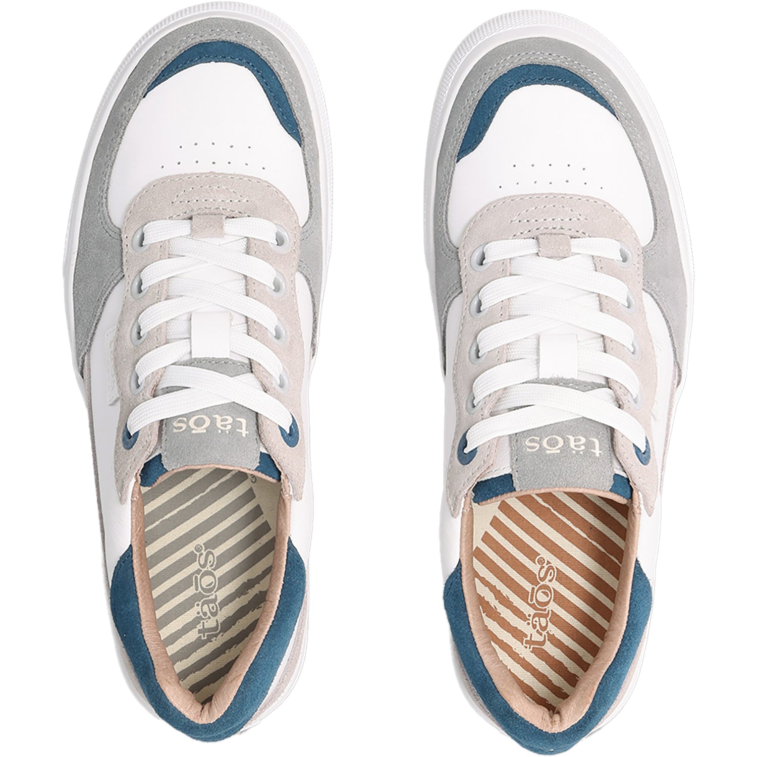 (取寄) タオス フットウェア レディース ポップ ソウル Taos Footwear women Pop Soul Grey/Petrol Blue Multi Women's Taos Pop Soul Grey/Petrol Blue Multi Leather/Suede