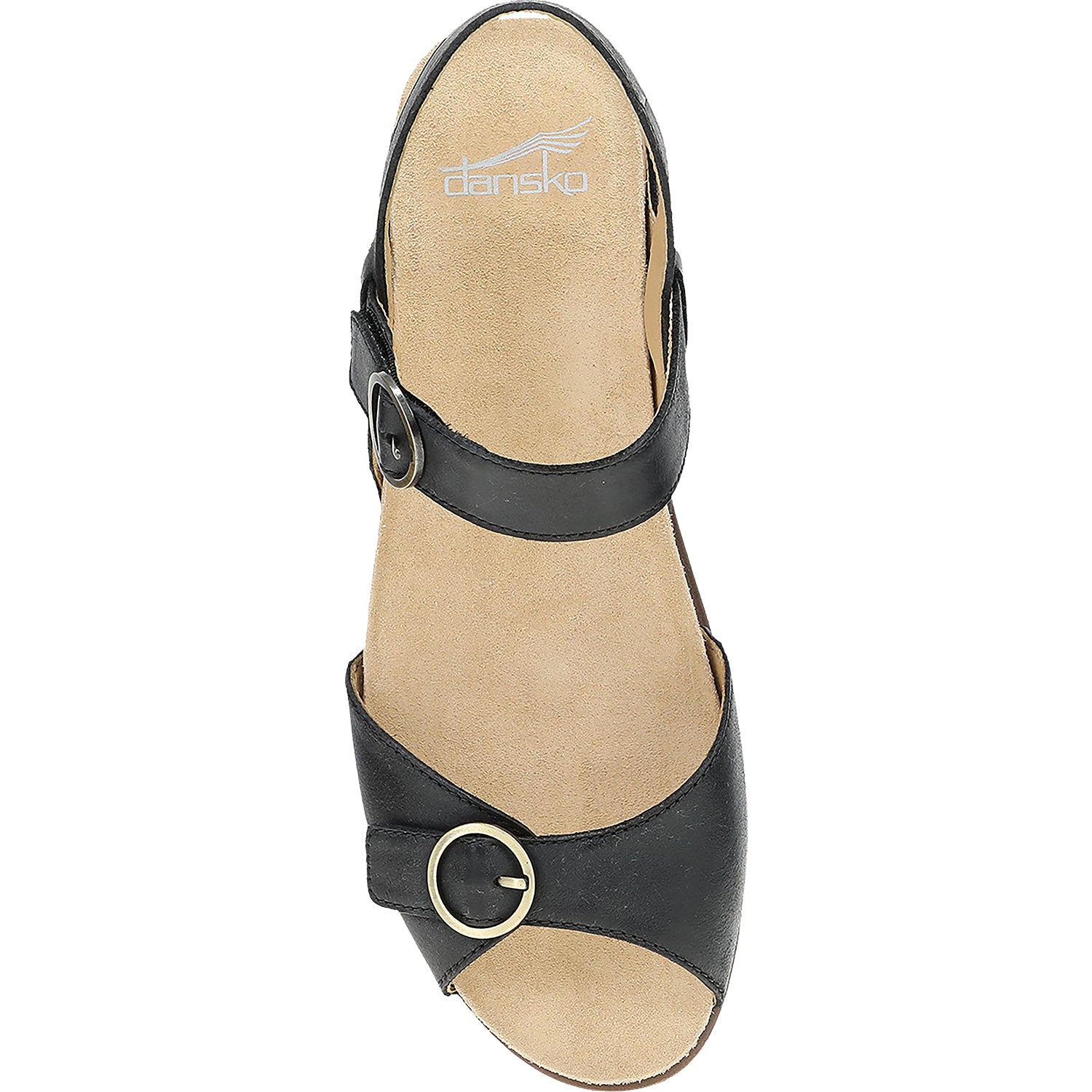 Womens Dansko Dansko Candace Women's Sandals Black Burnished Nappa Leather Black Burnished Nappa Leather