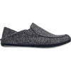 Mens Olukai OluKai Moloa Hulu Men's Slippers Black/Black Knit Fabric Black/Black Knit Fabric