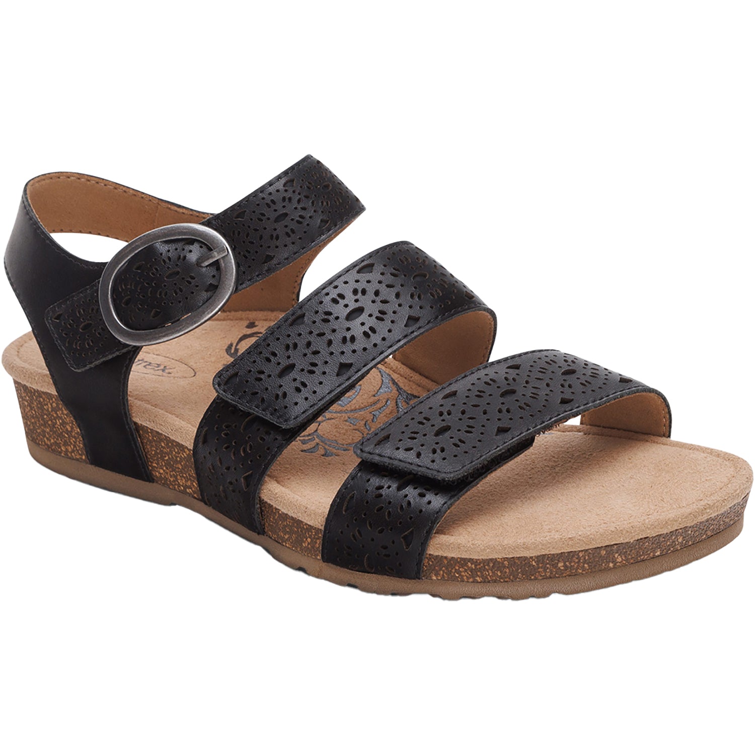 Womens Aetrex Aetrex Lilly Cutout Women's Sandals Black Black