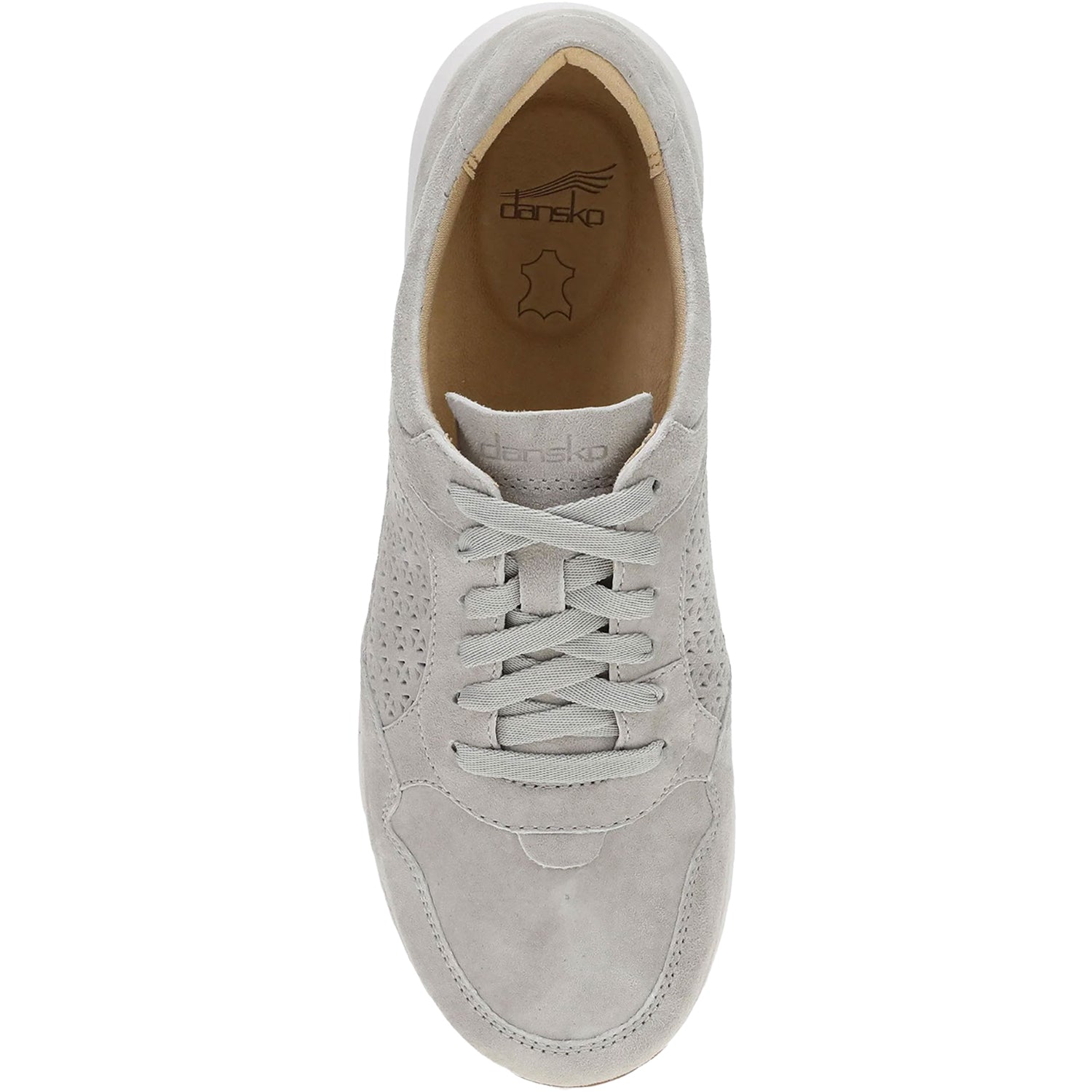 Womens Dansko Dansko Catie Women's Sporty Lace Up Shoes Grey Suede Grey Suede