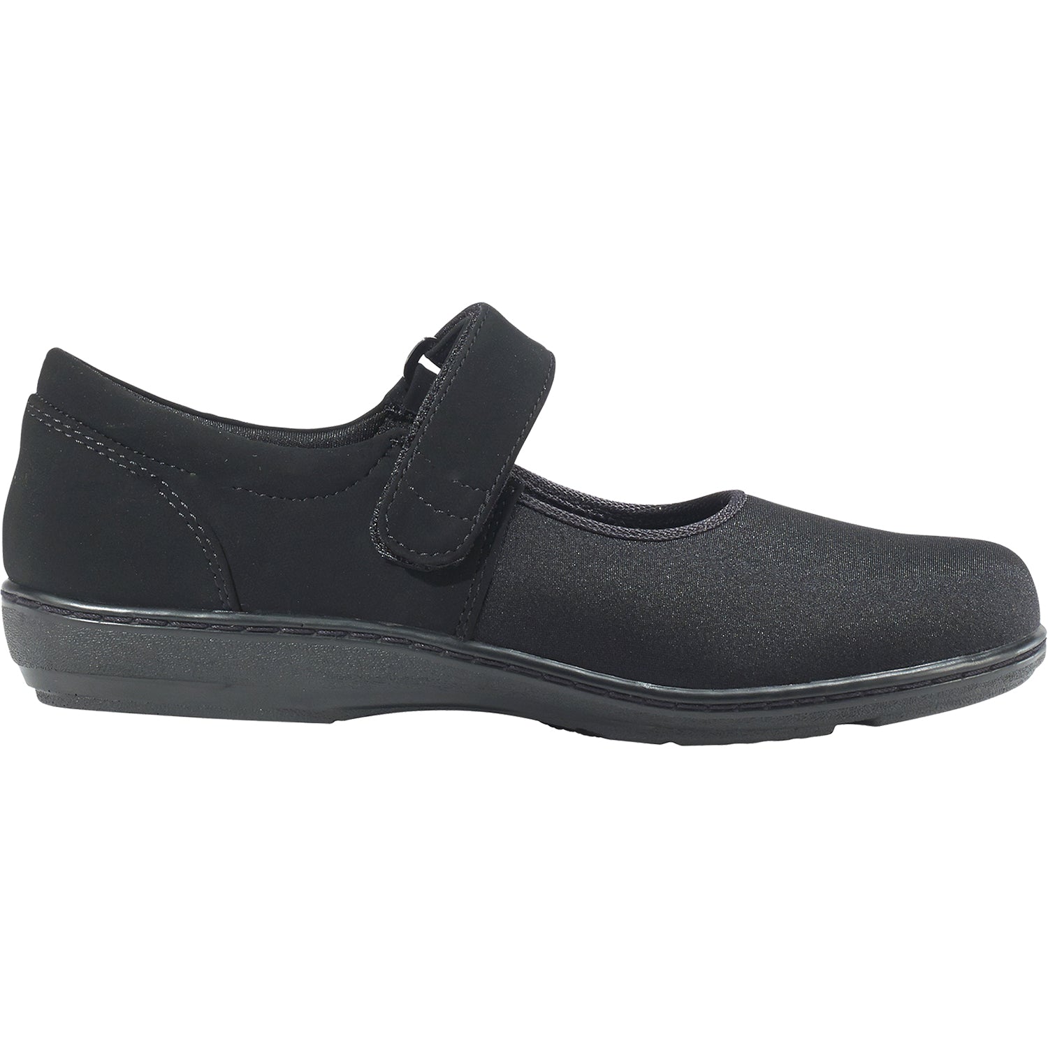 Womens Aetrex Aetrex Helen Women's Mary Janes Black Stretch Fabric Black Stretch Fabric