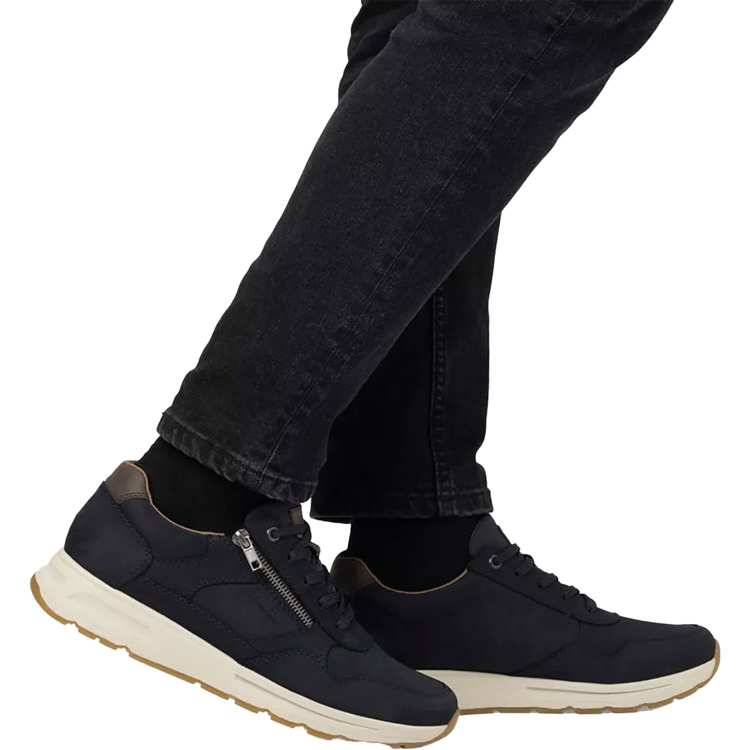 Mens Rieker Rieker B0701-15 Men's Sneakers Pazifik/Navy/Lake Leather Pazifik/Navy/Lake Leather