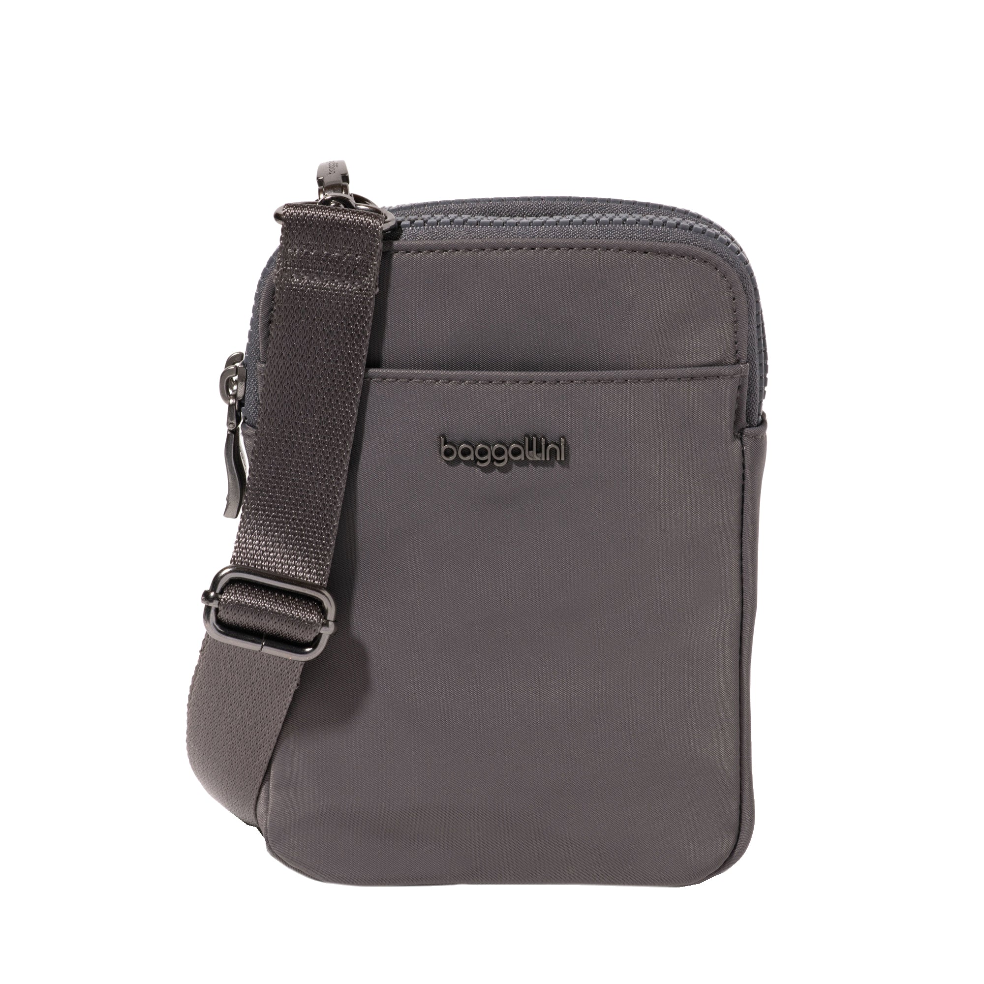 Womens Baggallini Baggallini Modern Take Two Rfid Crossbody Handbag Smoke Twill Smoke Twill