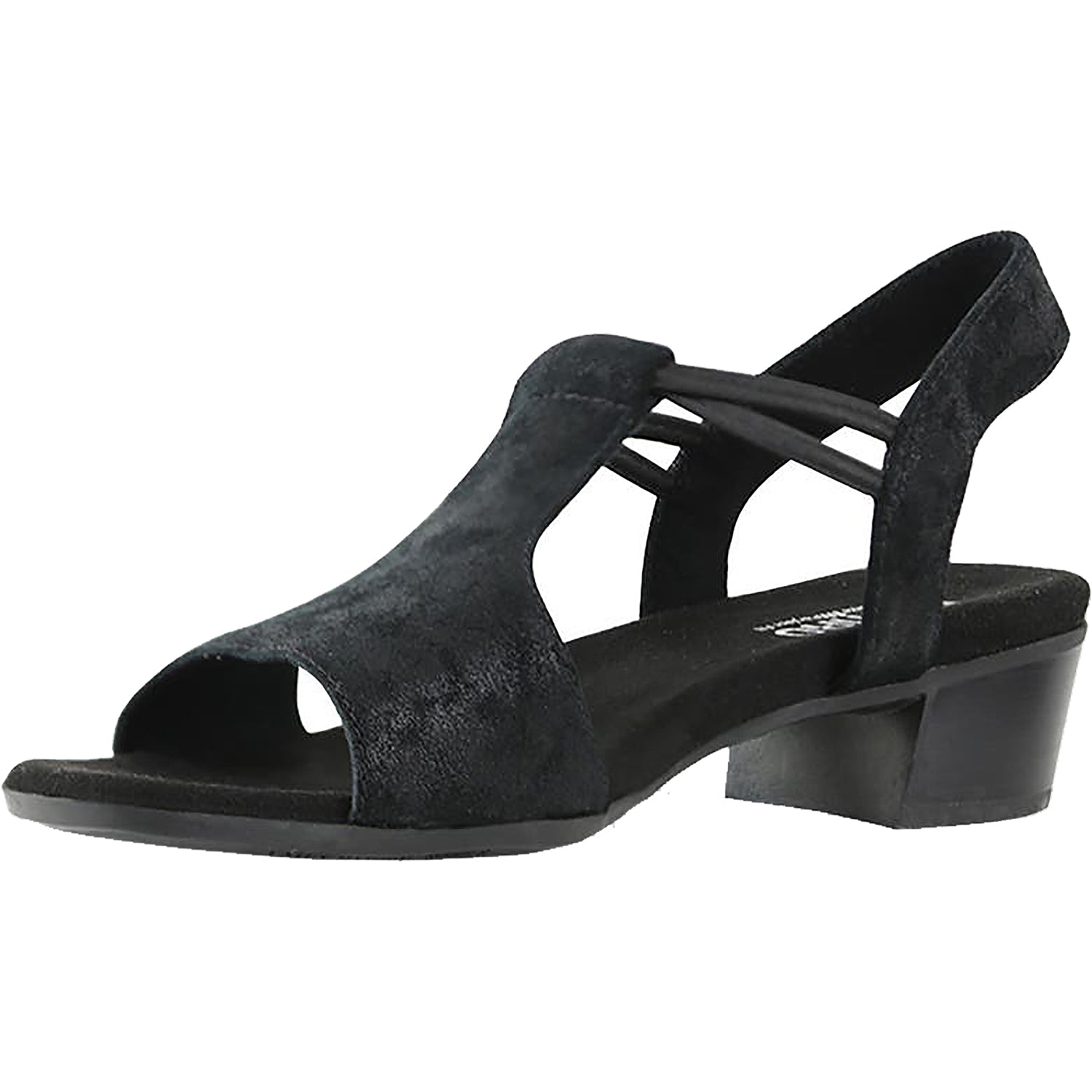 Womens Munro Munro Susan Women's High Heel Sandals Black Stardust Leather Black Stardust Leather
