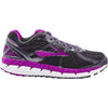 Womens Brooks Brooks Ariel 16 Women's Running Shoes Anthracite/Purple Cactus Flower Mesh Anthracite/Purple Cactus Flower Mesh