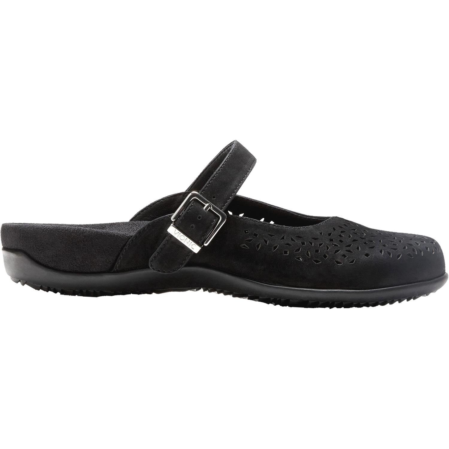 Womens Vionic Vionic Lidia Women's Slip On Mules Black Suede Black Suede