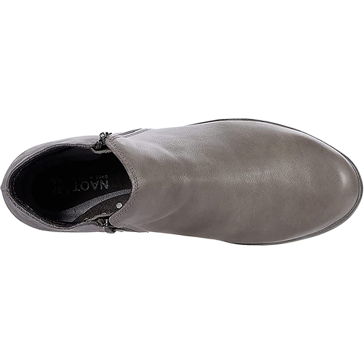 Womens Naot Naot Helm Women's Ankle Boots Foggy Grey/Smoke Grey Leather Foggy Grey/Smoke Grey Leather