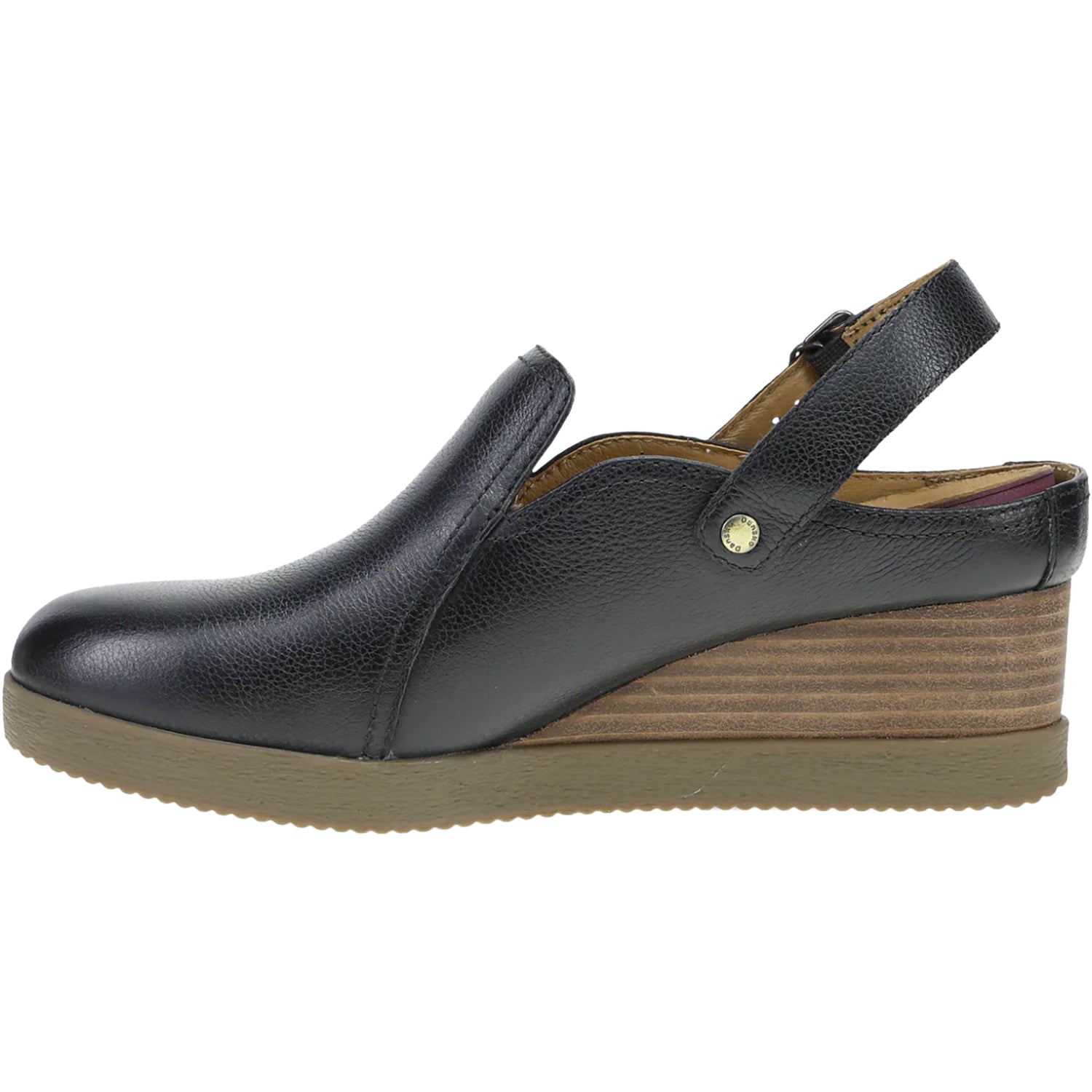 Womens Dansko Women's Dansko Sherian Black Waterproof Milled Leather Black Waterproof Milled Leather