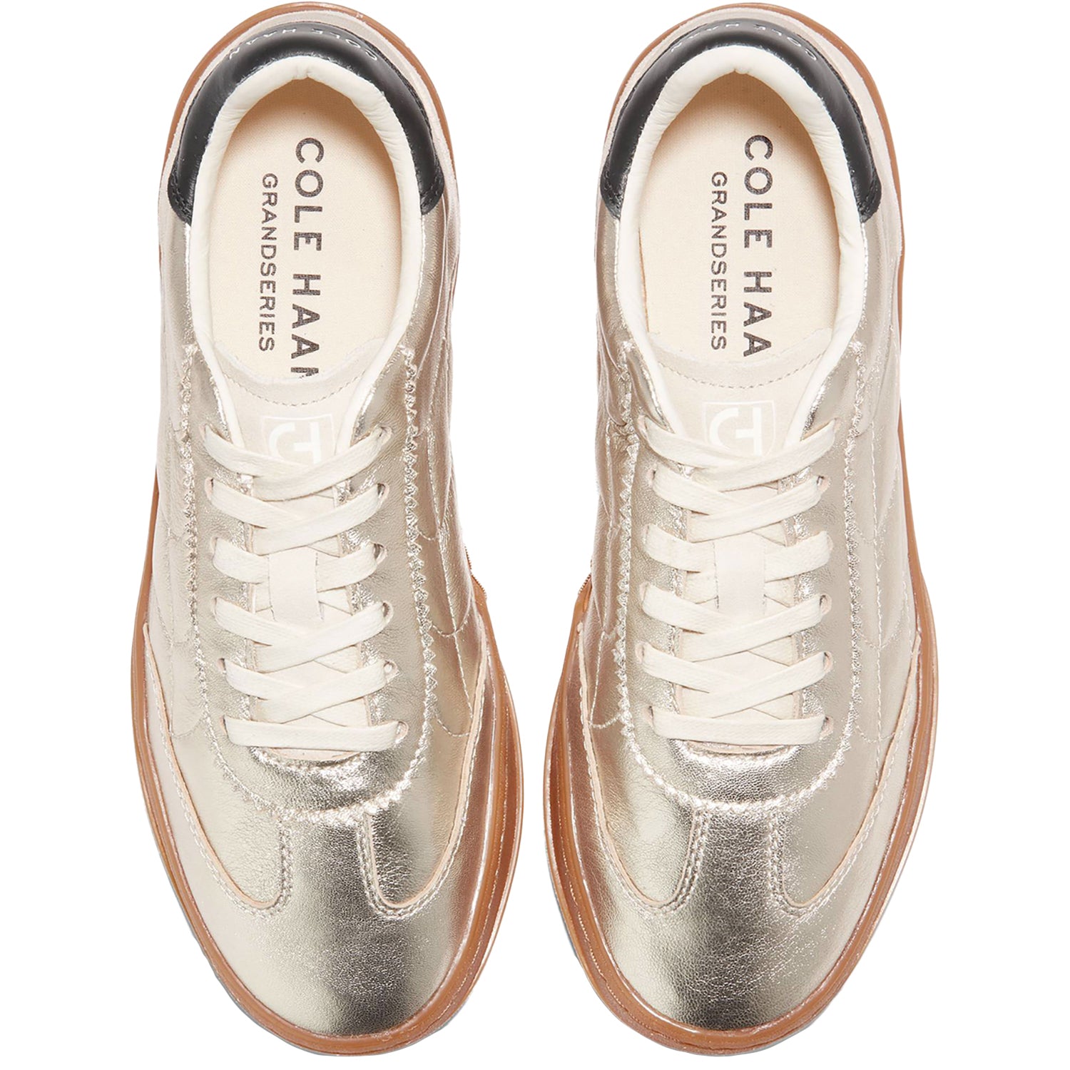 Womens Cole haan Cole Haan Grandpro Breakaway Women's Sporty Lace Up Shoes Ch Gold/Birch Suede Ch Gold/Birch Suede