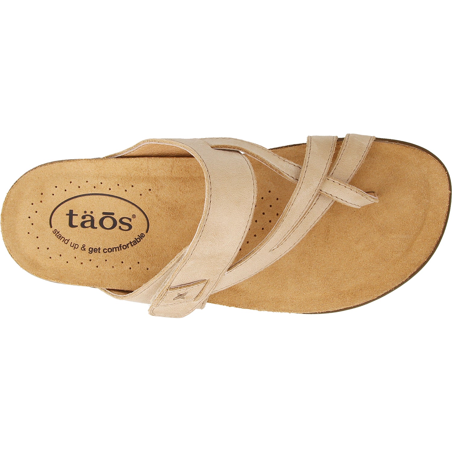 Womens Taos Taos Perfect Women's Sandals Stone Leather Stone Leather