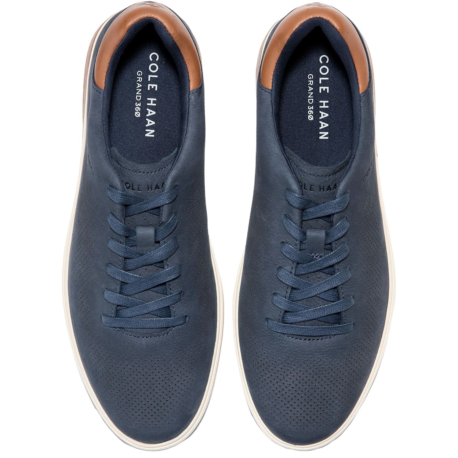 Mens Cole haan Cole Haan Grandpro Angleace Blazer/British Tan Men's Lace Up Shoes Navy Blazer/British Tan Navy Blazer/British Tan