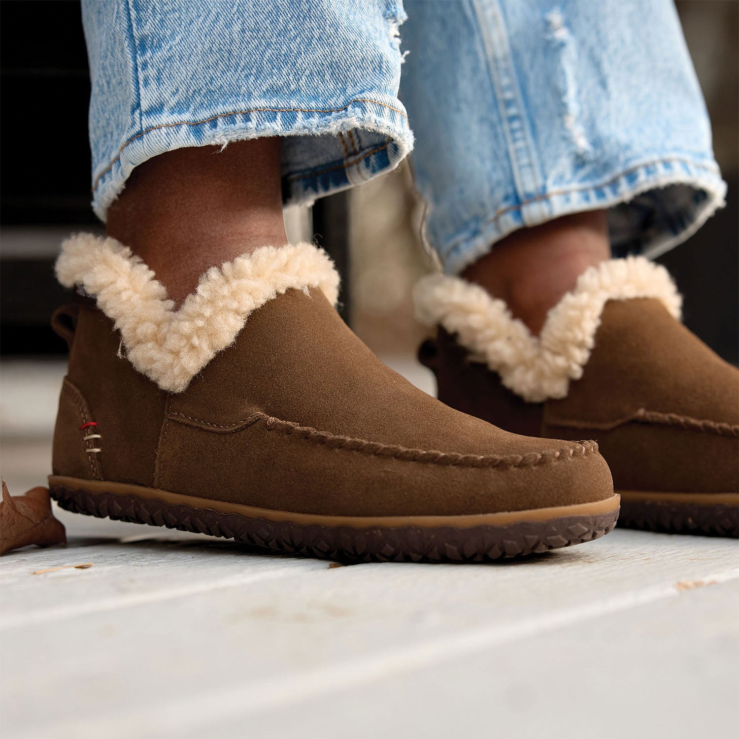 Womens Minnetonka Minnetonka Taren Women's Slippers Boots Autumn Breeze Suede Autumn Breeze Suede