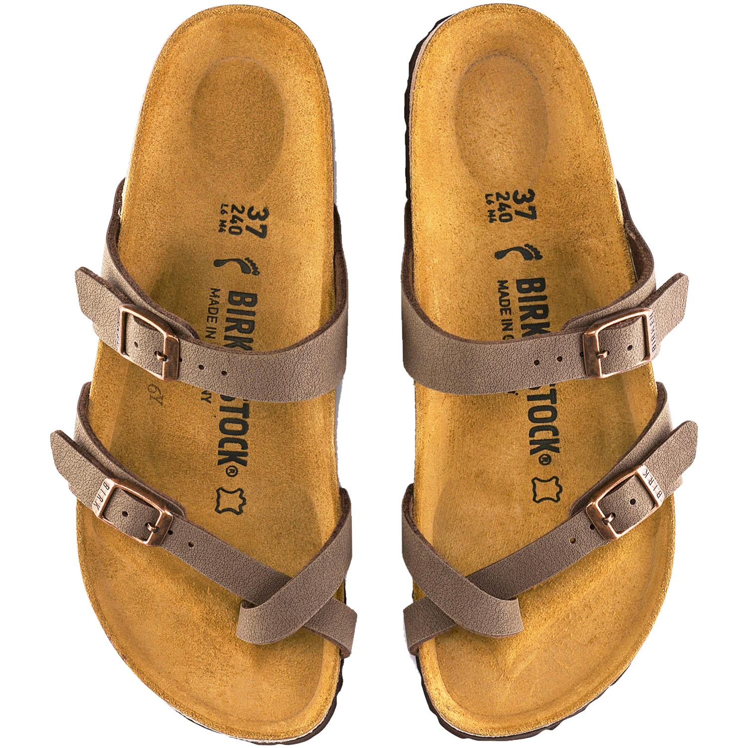 Womens Birkenstock Women's Birkenstock Mayari Mocha Birkibuc Mocha Birkibuc