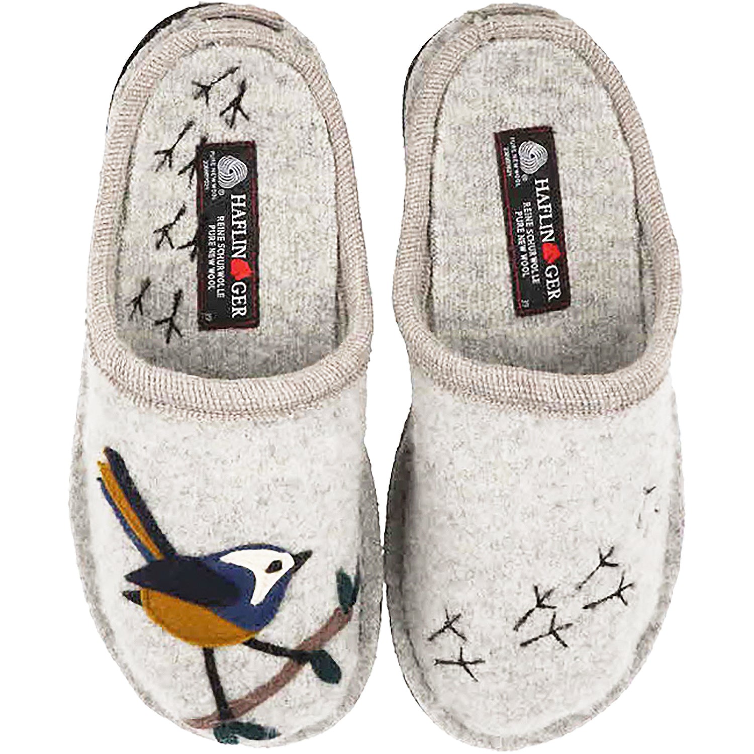 Womens Haflinger Haflinger Songbird Women's Slippers Silver Grey Silver Grey
