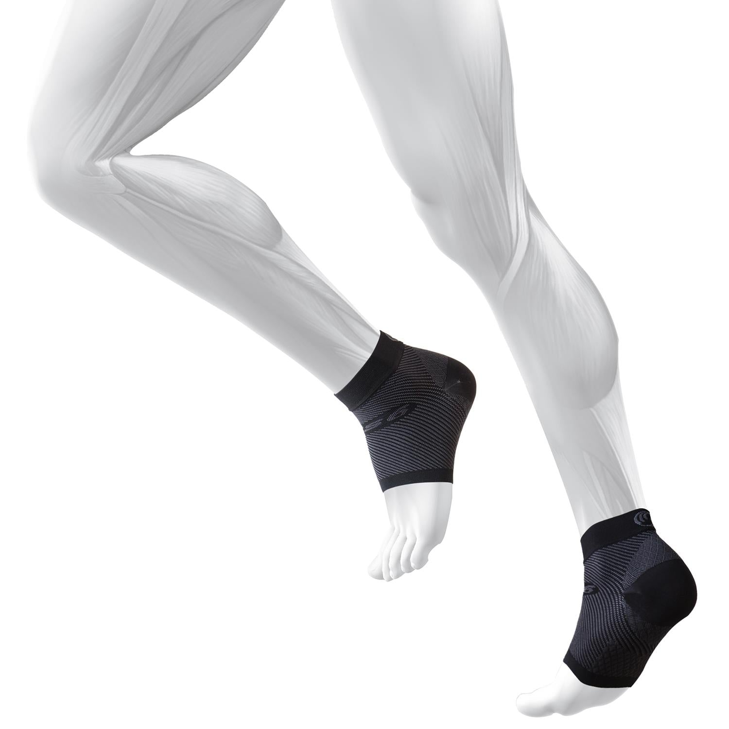 Unisex Os1st Unisex OS1st FS6 Plantar Fasciitis Compression Foot Sleeve - Single Black Black