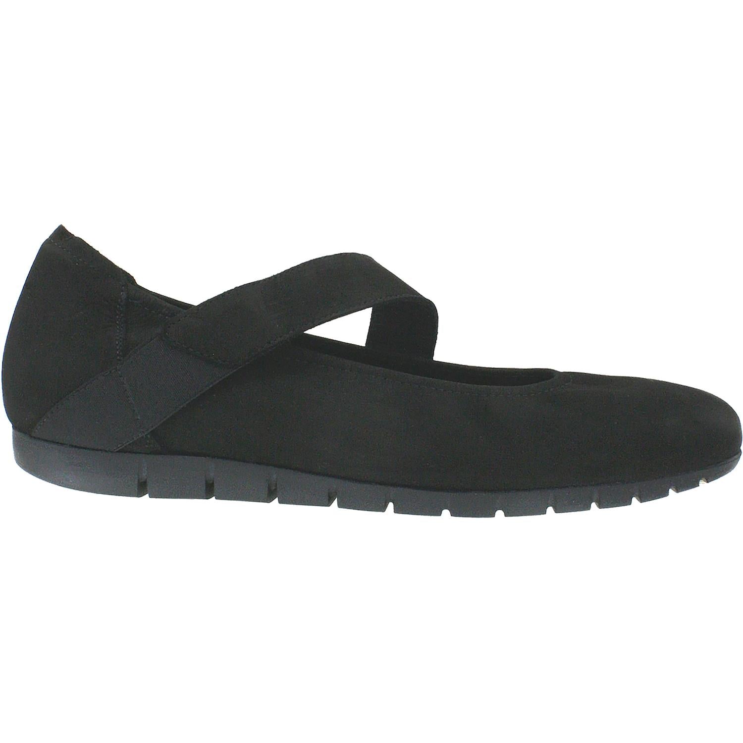 Womens Sabrinas Women's Sabrinas Bruselas 85035 with Removable Arch Support Footbed Black Suede Black Suede