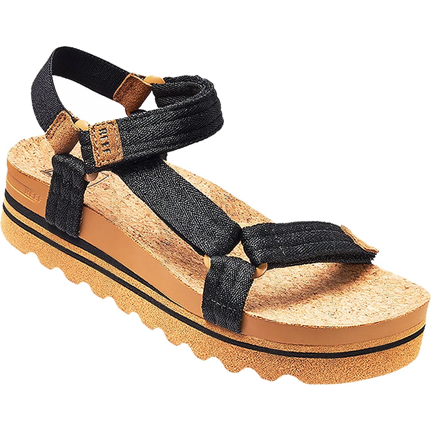 Womens Reef Women's Reef Cushion Remi Hi Black/Tan Synthetic Black/Tan Synthetic