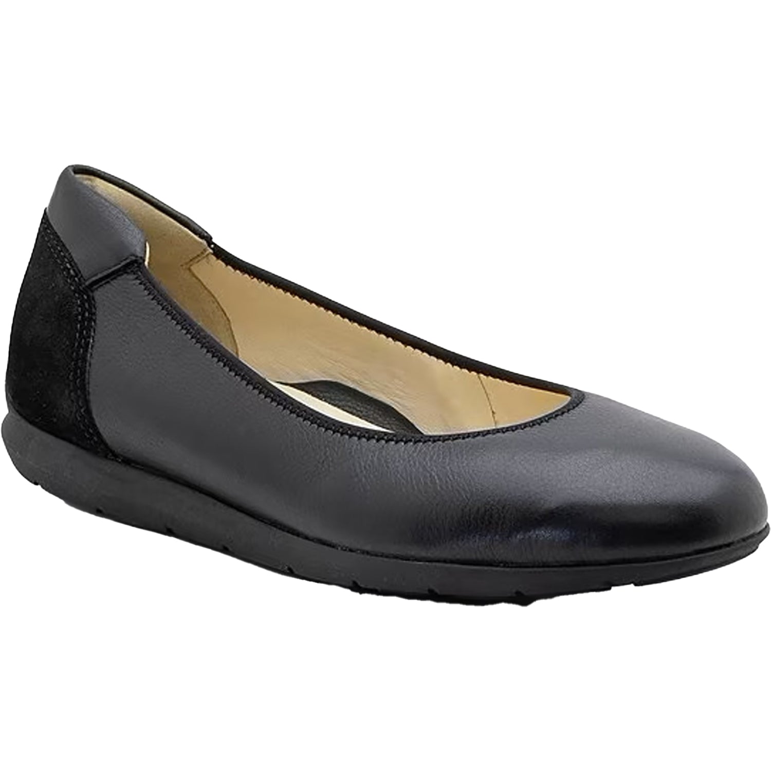 Womens Ara shoes Ara Sarah Women's Flats Black Calf Leather Black Calf Leather