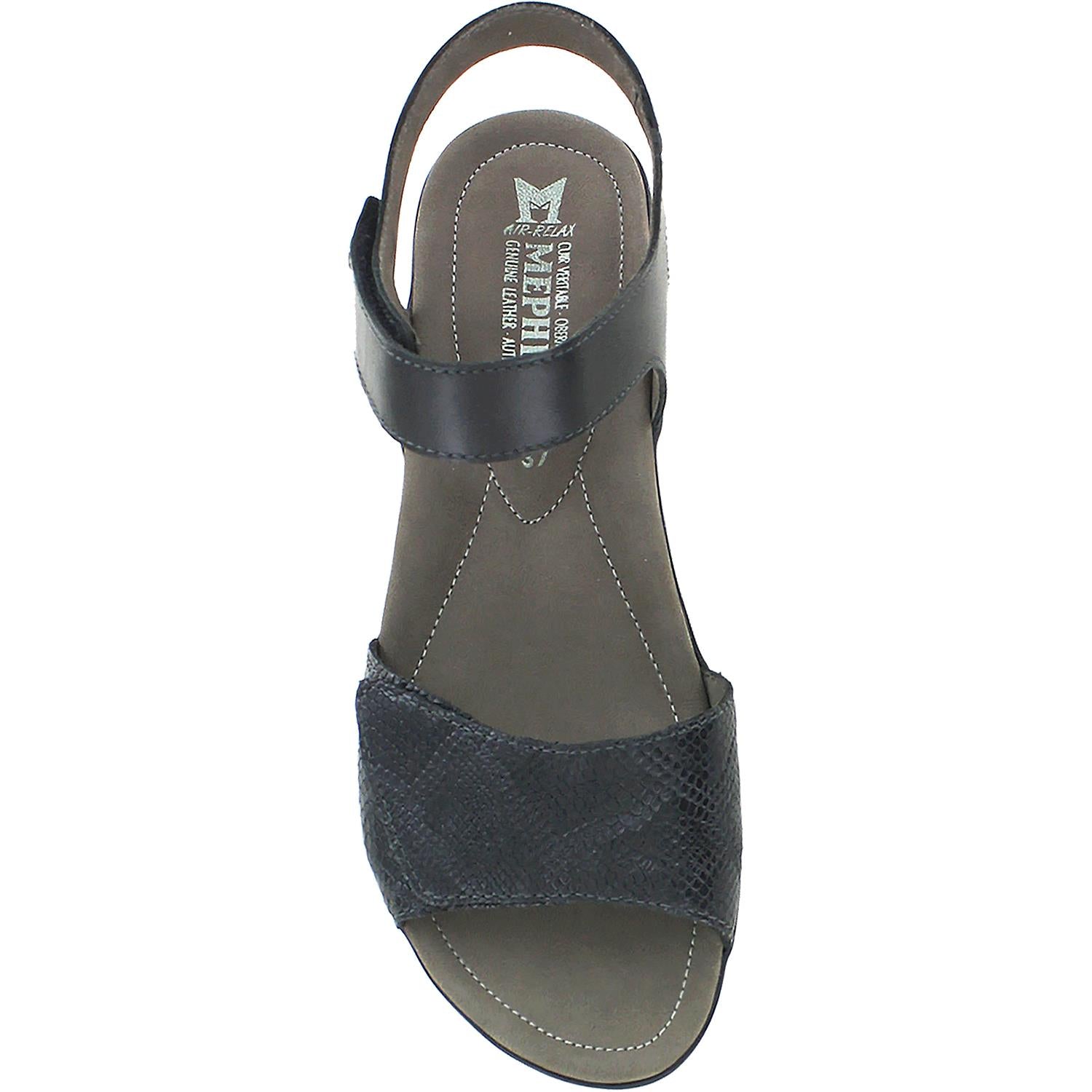 Womens Mephisto Mephisto Pattie Women's Backstrap Sandals Black Leather Black Leather
