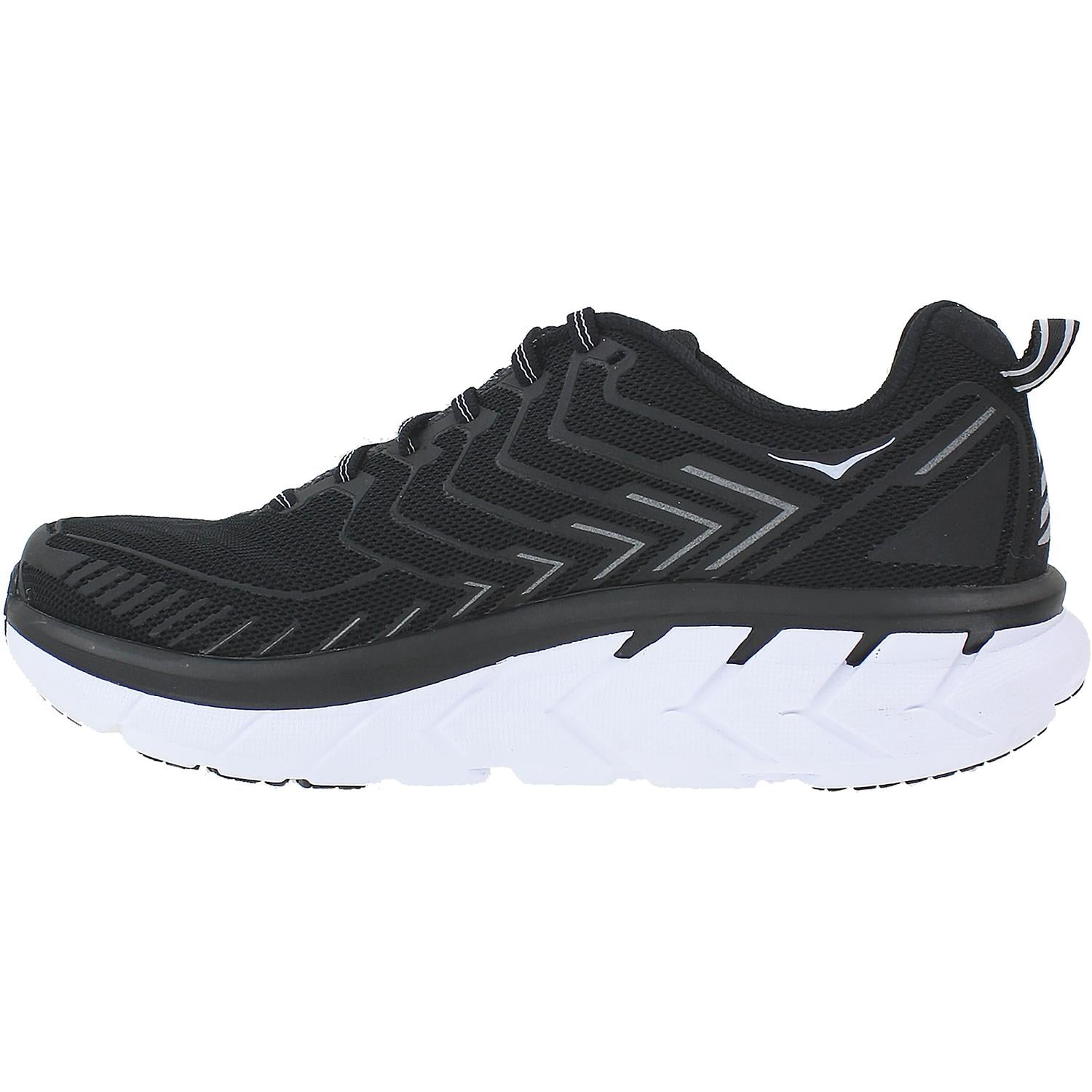 Womens Hoka one one Hoka Clifton 4 Women's Running Shoes Black/White Mesh Black/White Mesh