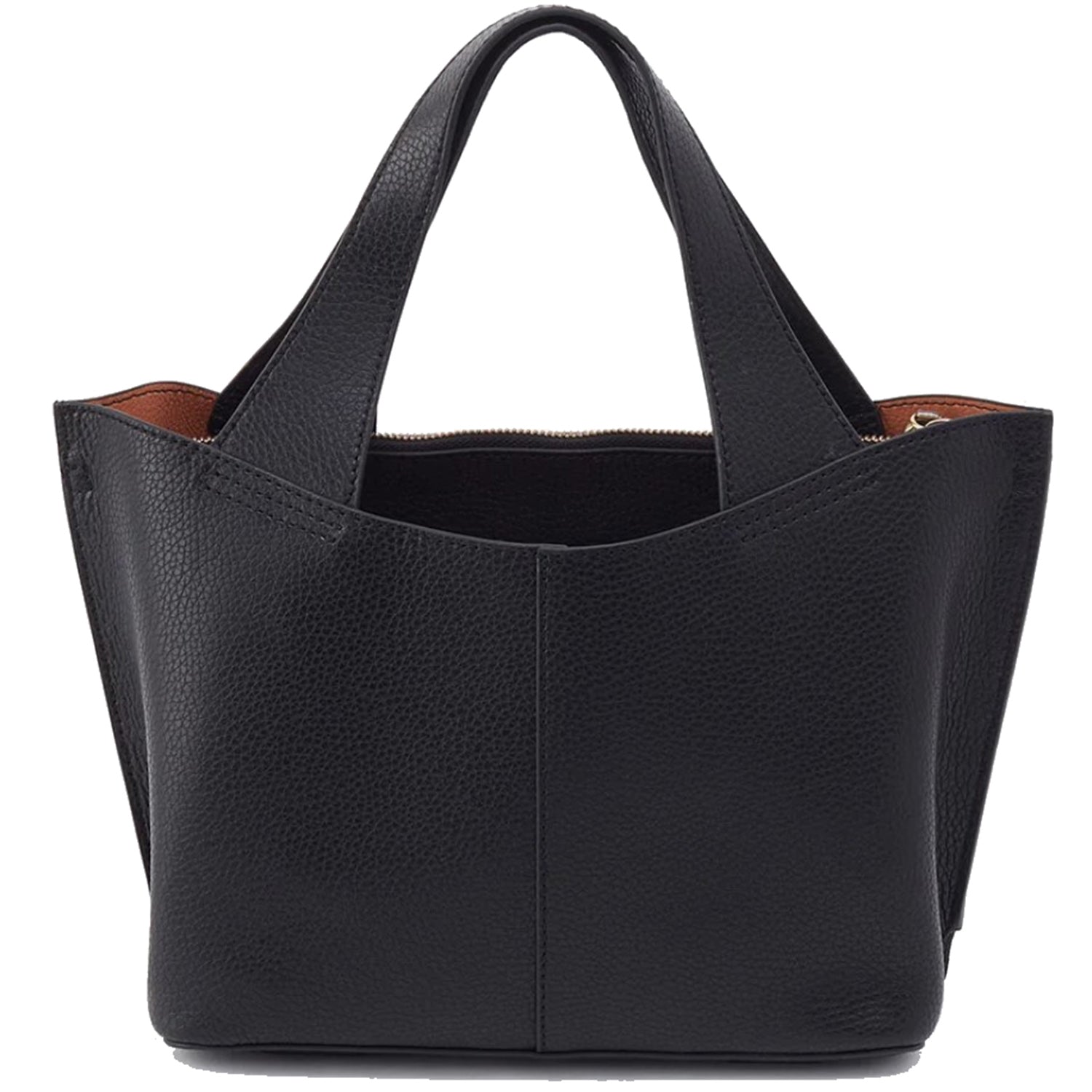 Womens Hobo Hobo International Vida Small Tote Handbag Micro Pebbled Black + Biscuit Micro Pebbled Black + Biscuit