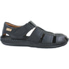 Mens Pikolinos Pikolinos Tarifa Fisherman Sandal 06J-5433 Men's Fisherman Sandals Black Leather Black Leather