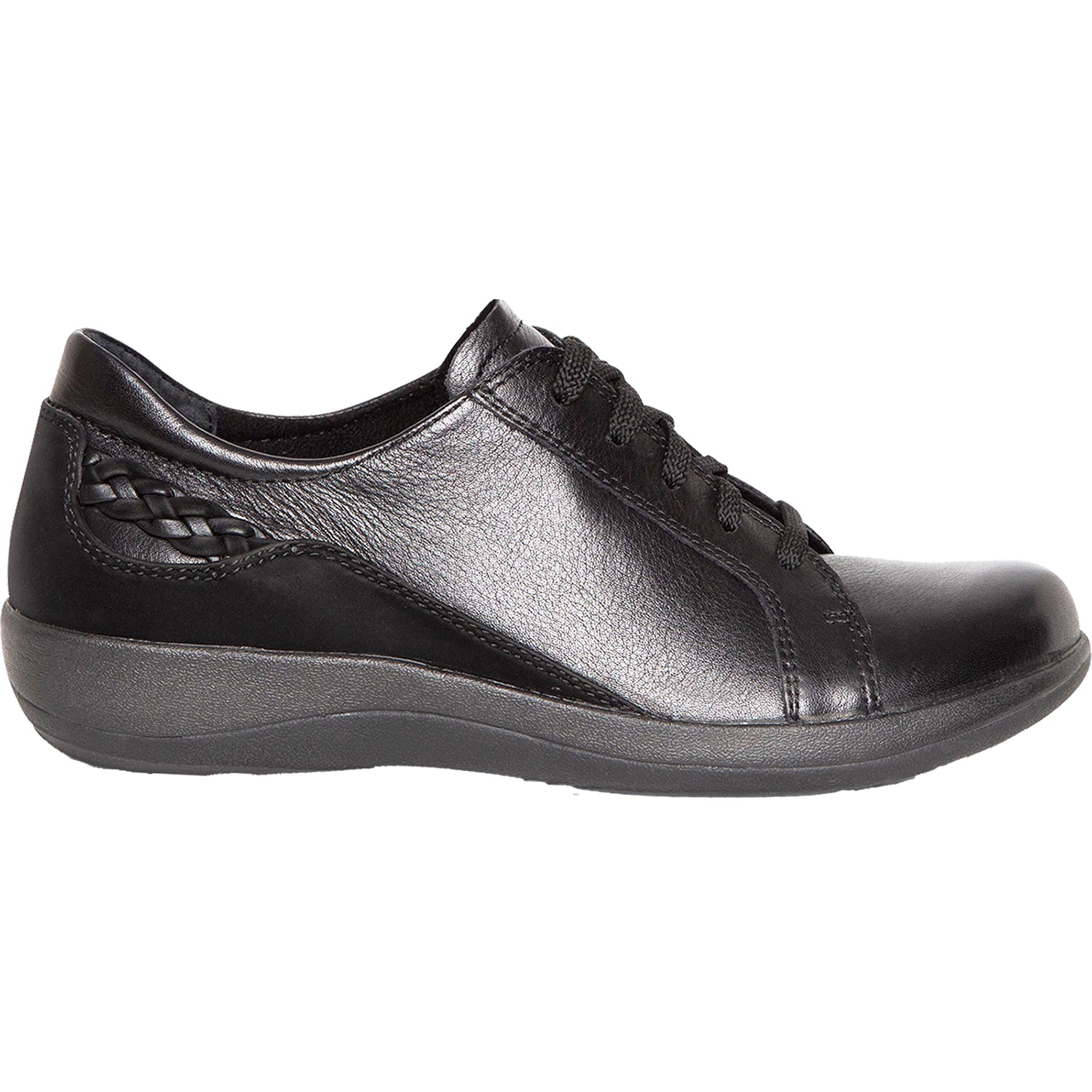 Aetrex Dana Women's Lace Up Shoes Oxfords Black Leather  Footwear etc.