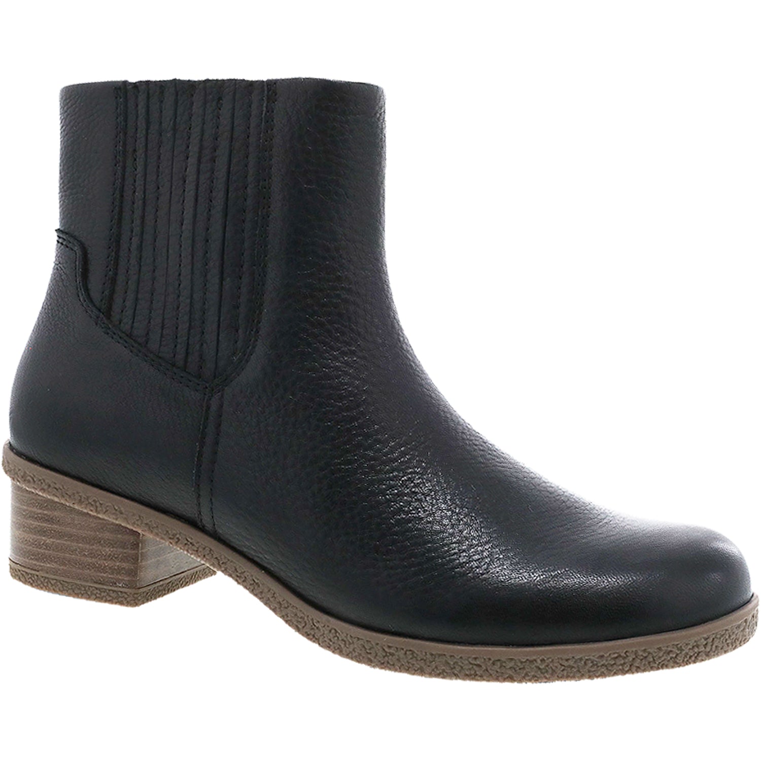 Womens Dansko Dansko Daisie Women's Waterproof Boots Black Waterproof Tumbled Leather Black Waterproof Tumbled Leather