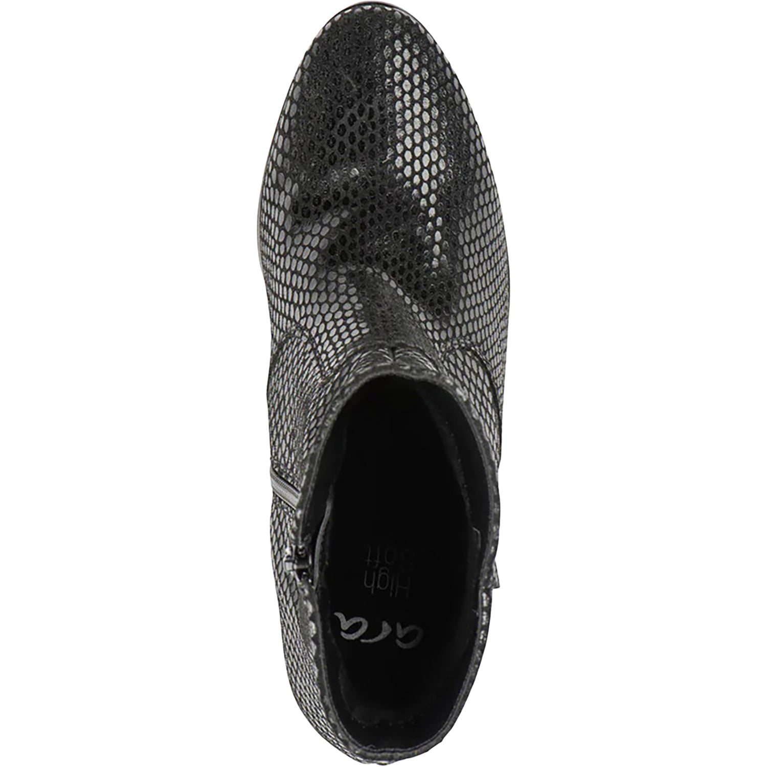 Womens Ara shoes Ara Osmanthus Women's Mid Boots Black Snake Print Black Snake Print