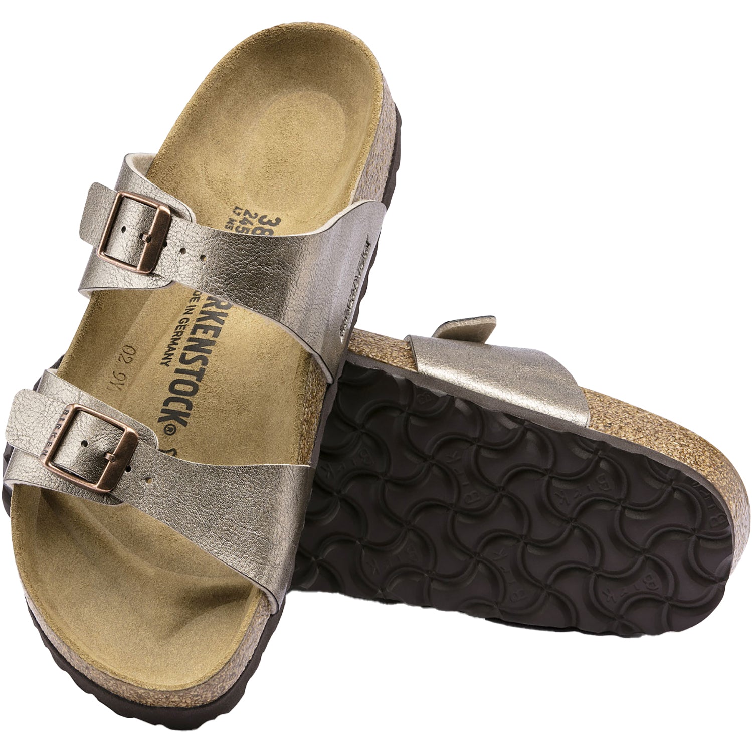 Womens Birkenstock Birkenstock Sydney Women's Sandals Graceful Taupe Birko-Flor Graceful Taupe Birko-Flor