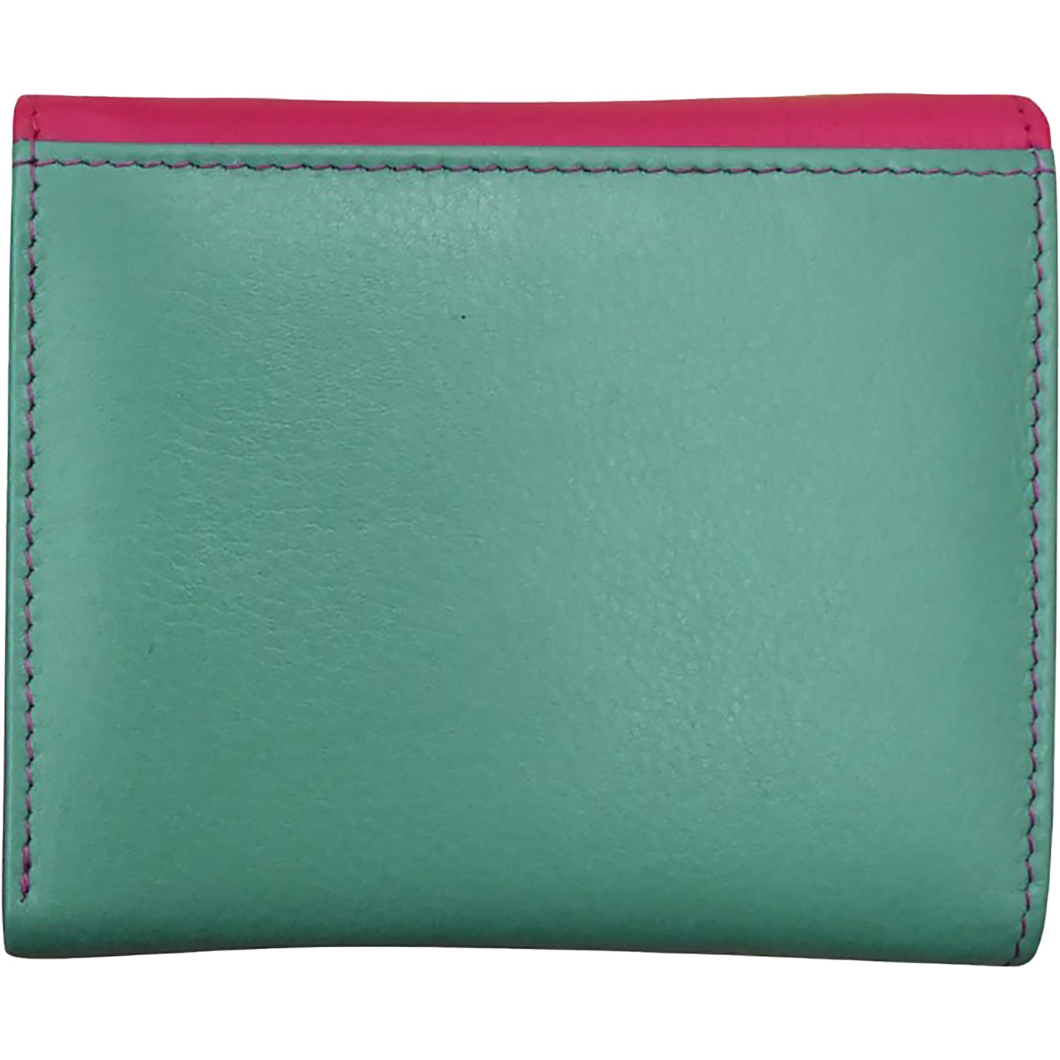 Ili new york ili New York Two Tone Pocket Wallet Handbag Indian Pink/Turquoise Indian Pink/Turquoise