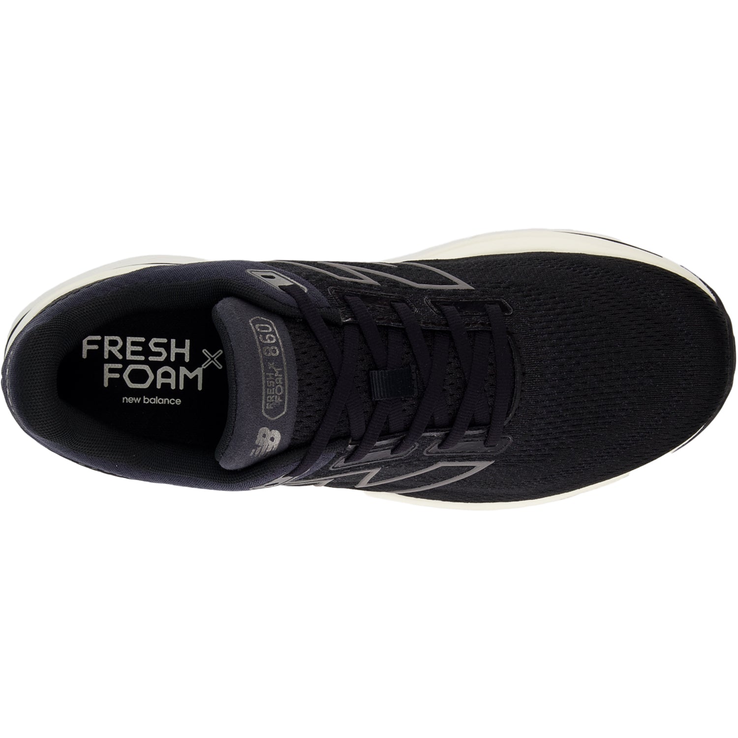 Mens New balance Men's New Balance Fresh Foam X M860K14 Black/Phantom/Seasalt Mesh (Neutral Support) (Stability Support) Black/Phantom/Seasalt Mesh