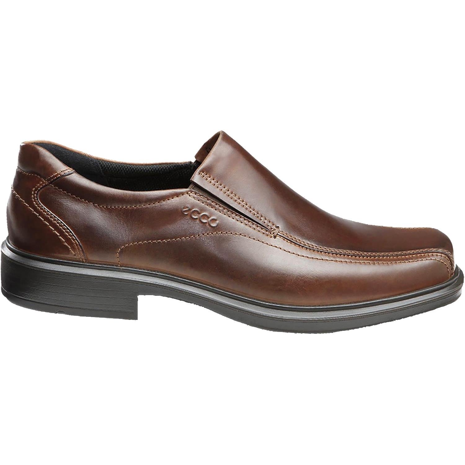 Mens Ecco Ecco Helsinki Bike Toe Men's Slip On Shoes Cocoa Brown Leather Cocoa Brown Leather