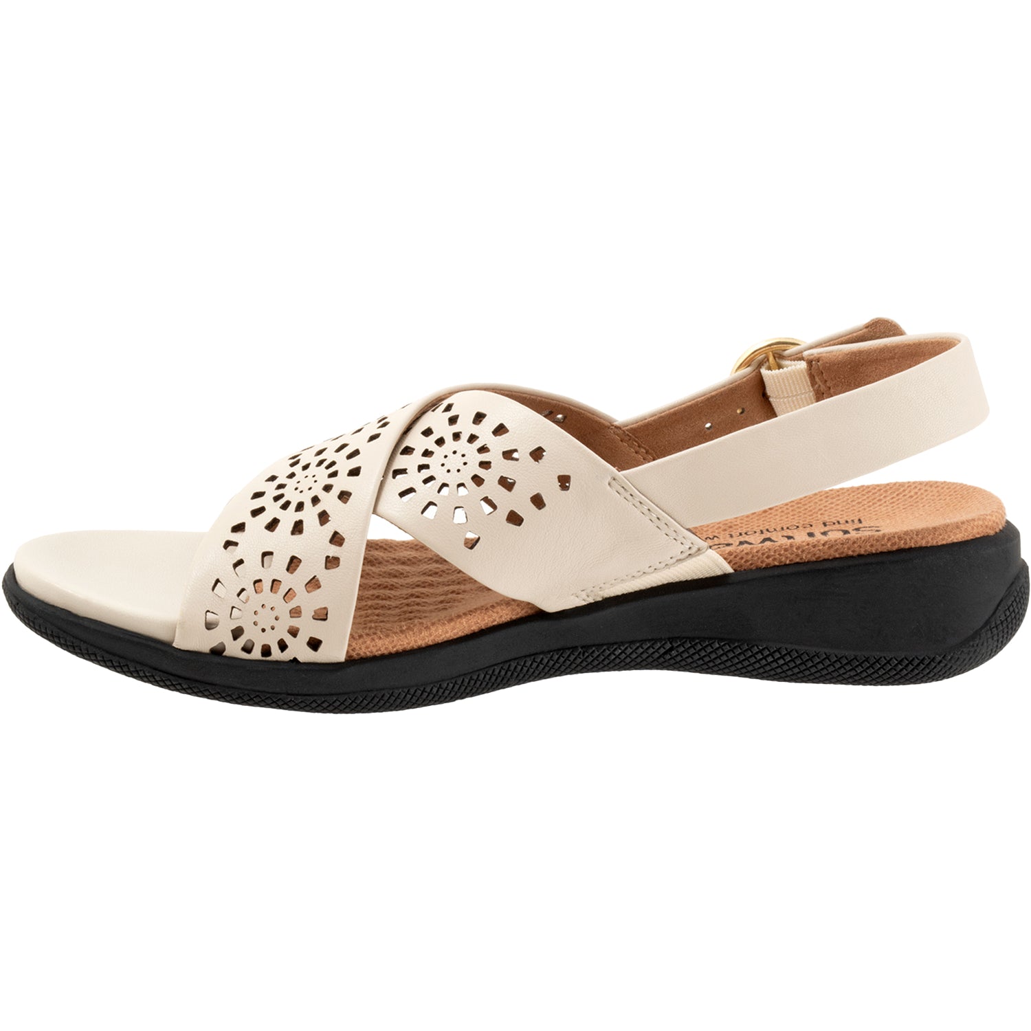 Womens Soft walk Soft Walk Tillman Sling Perf Women's Sandals Bone Leather Bone Leather