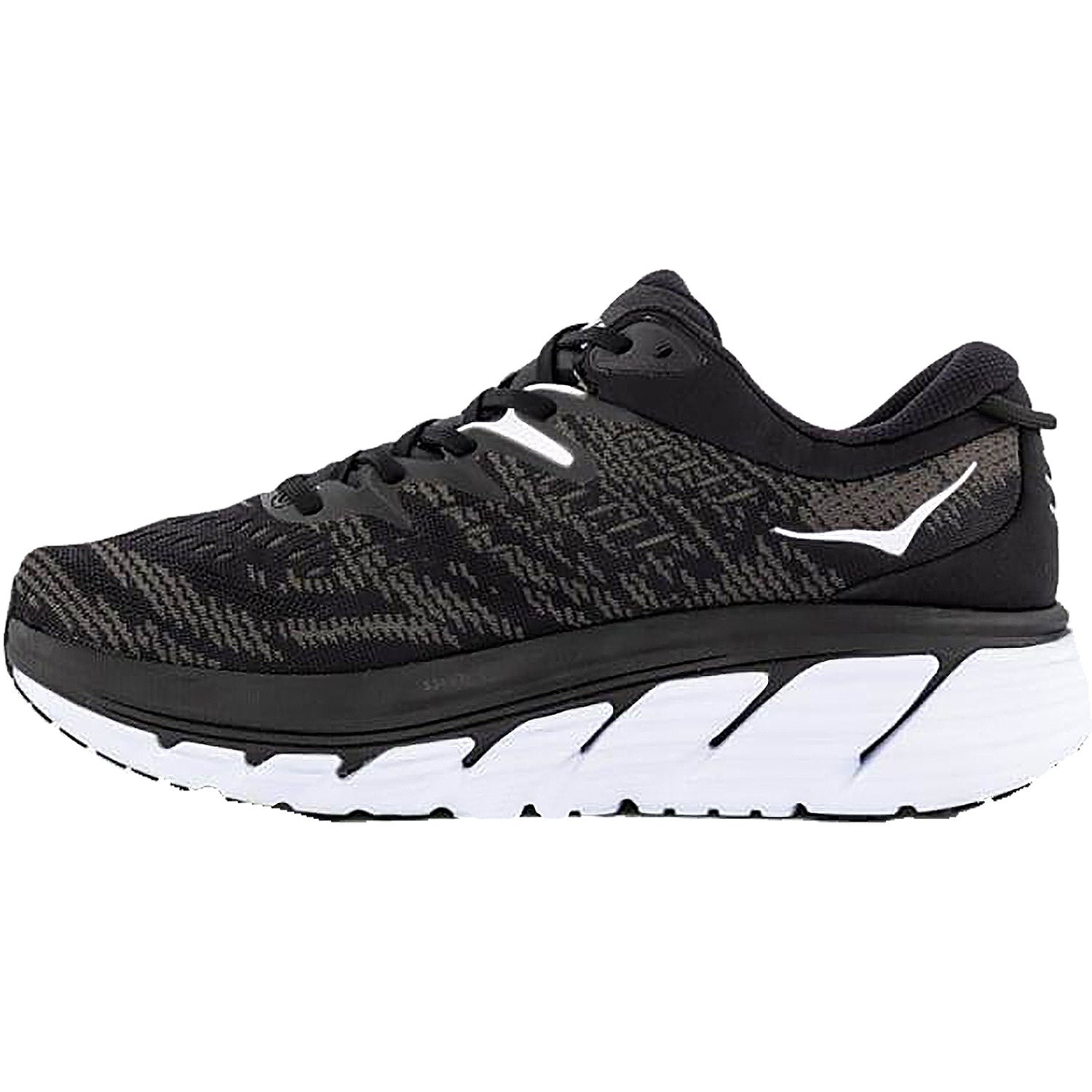 Womens Hoka one one Hoka Gaviota 4 Women's Road Running Shoes Black/White Mesh Black/White Mesh