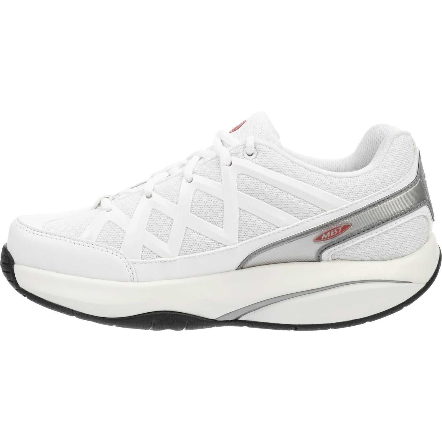 Mens Mbt Men's MBT Sport 3 White Leather/Mesh White Leather/Mesh