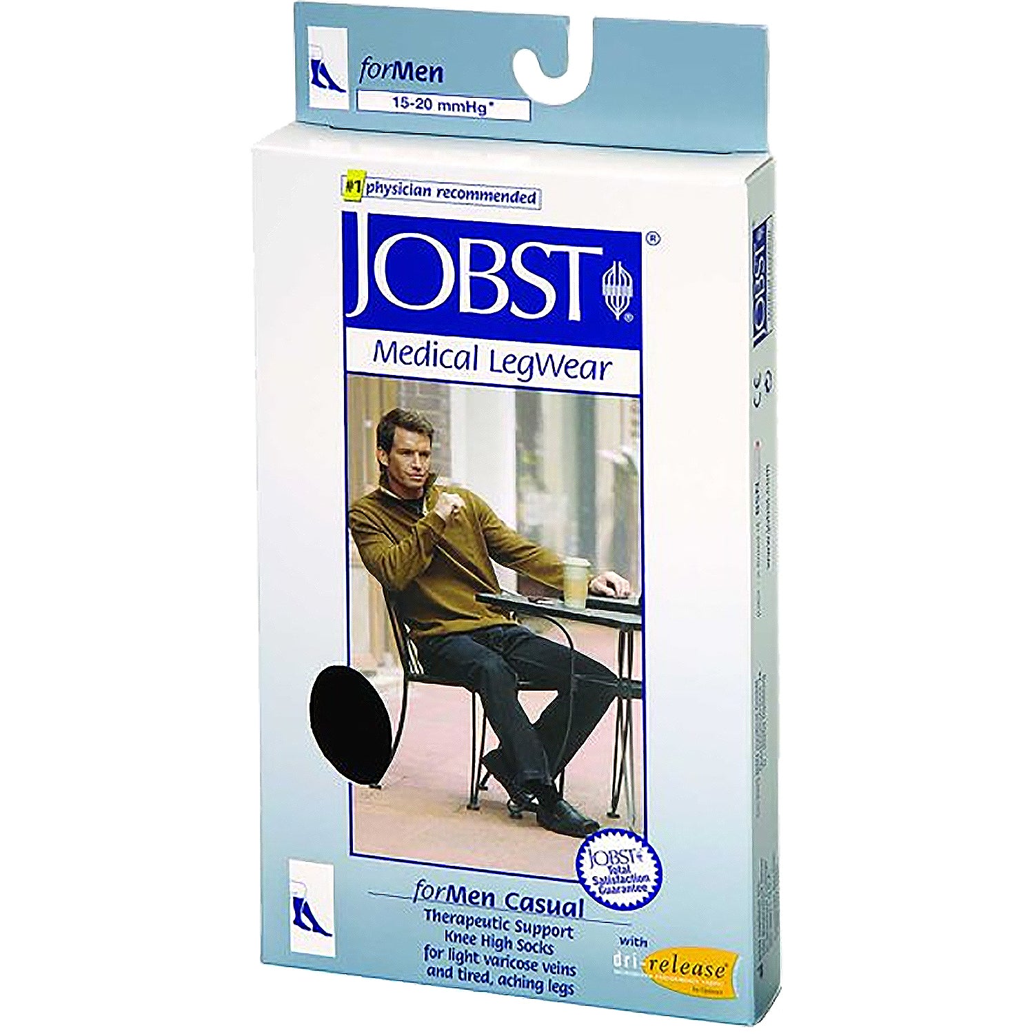 Mens Jobst Jobst Jobst For Men Casual Socks 15-20 mmHg Men's Compression Socks Khaki X-Large Khaki X-Large