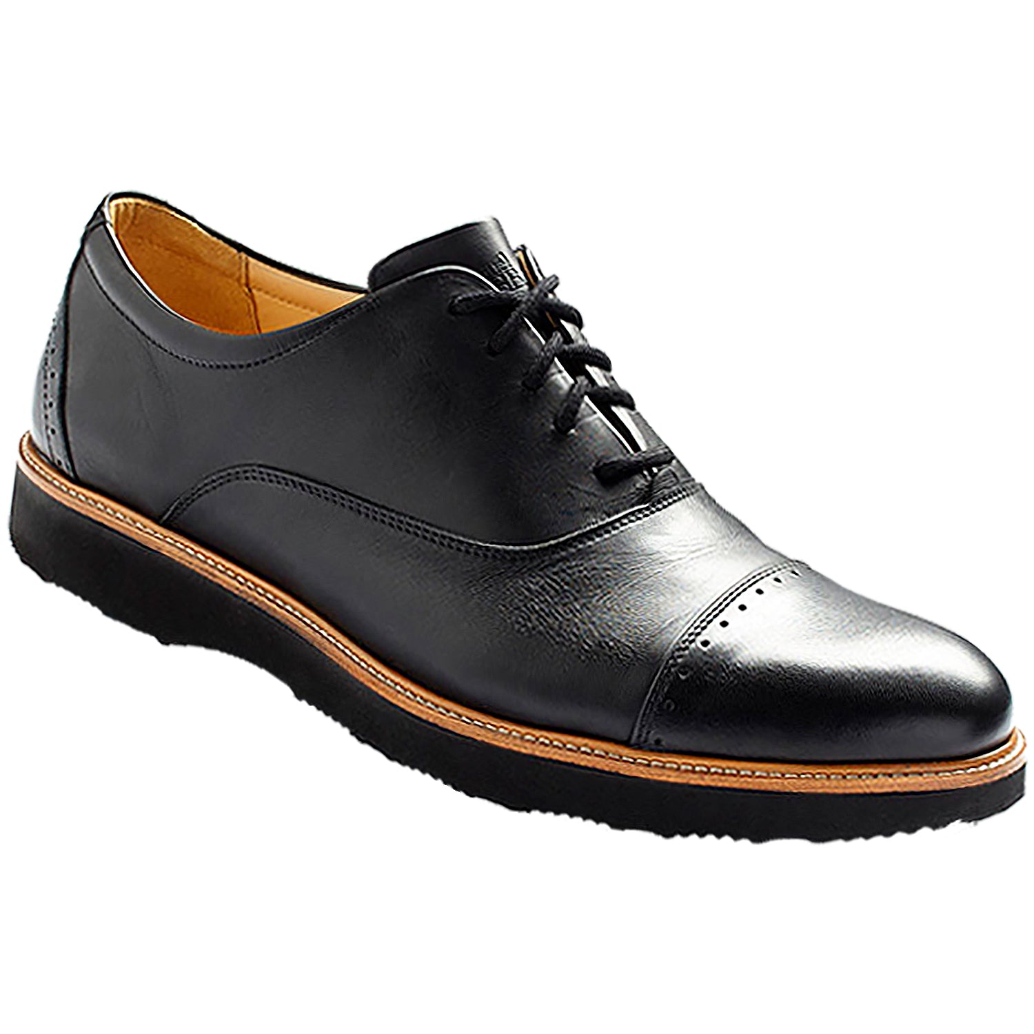 Mens Samuel hubbard Samuel Hubbard Market Cap Men's Black Leather Black Leather