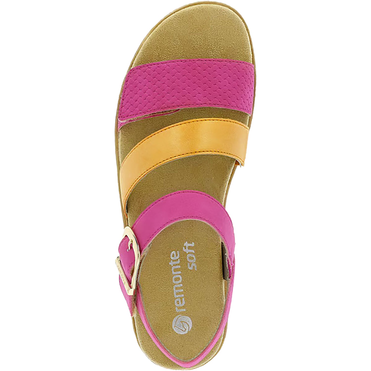 Womens Remonte Remonte D0Q55-31 Women's Sandals Magenta/Orange Synthetic Magenta/Orange Synthetic