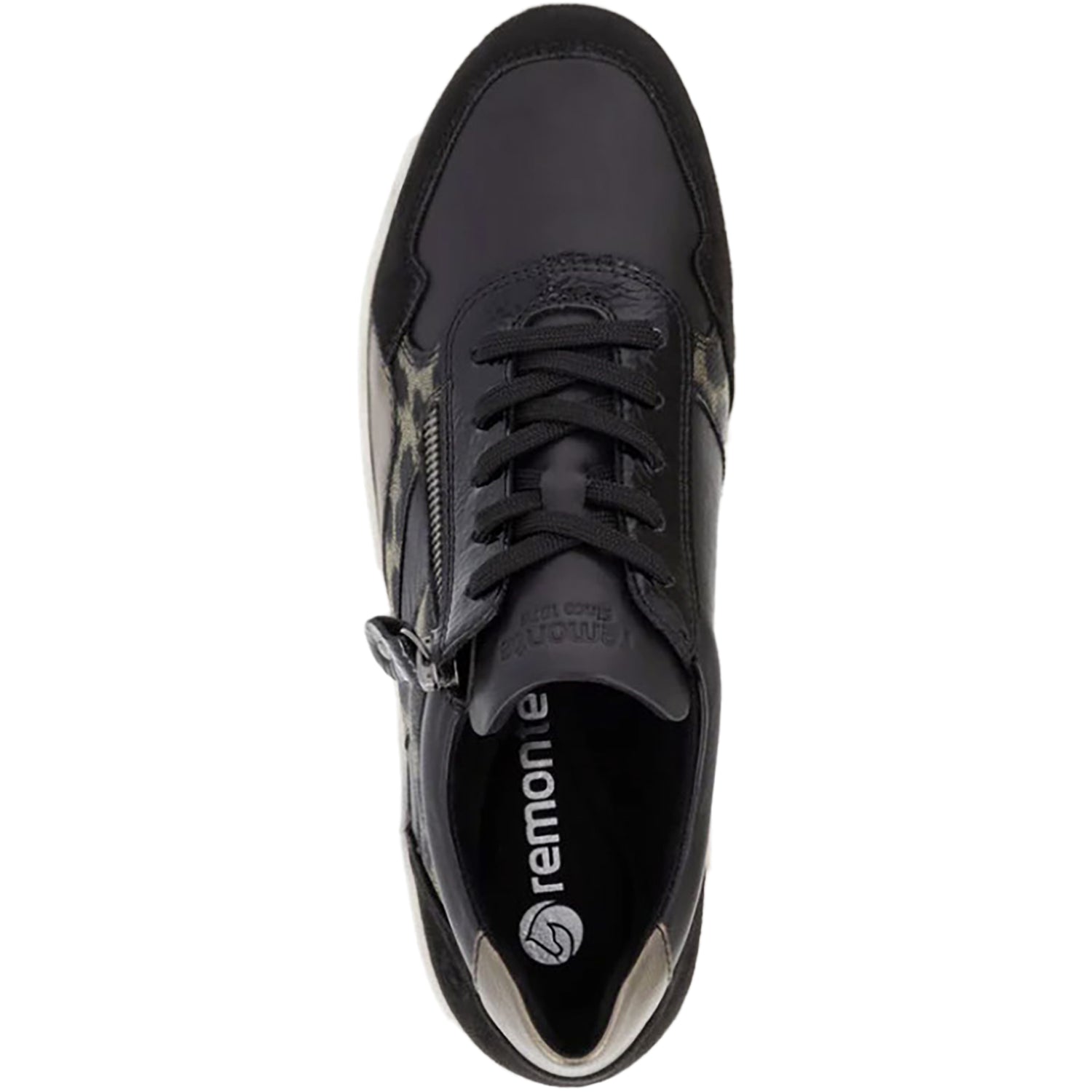 Womens Remonte Remonte D0J04-03 Women's Sneakers Schwarz/Bronze Synthetic Schwarz/Bronze Synthetic