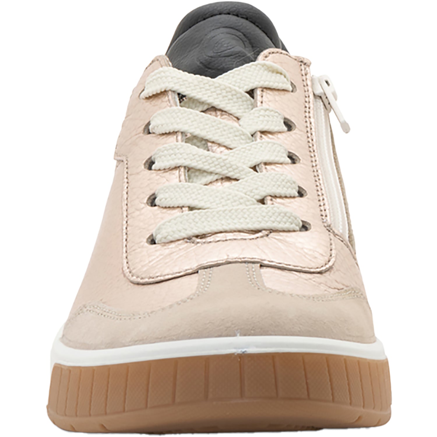 Womens Ara shoes Ara Rhodes Women's Sporty Lace Up Shoes Sand Metallic Leather/Shell Suede Sand Metallic Leather/Shell Suede