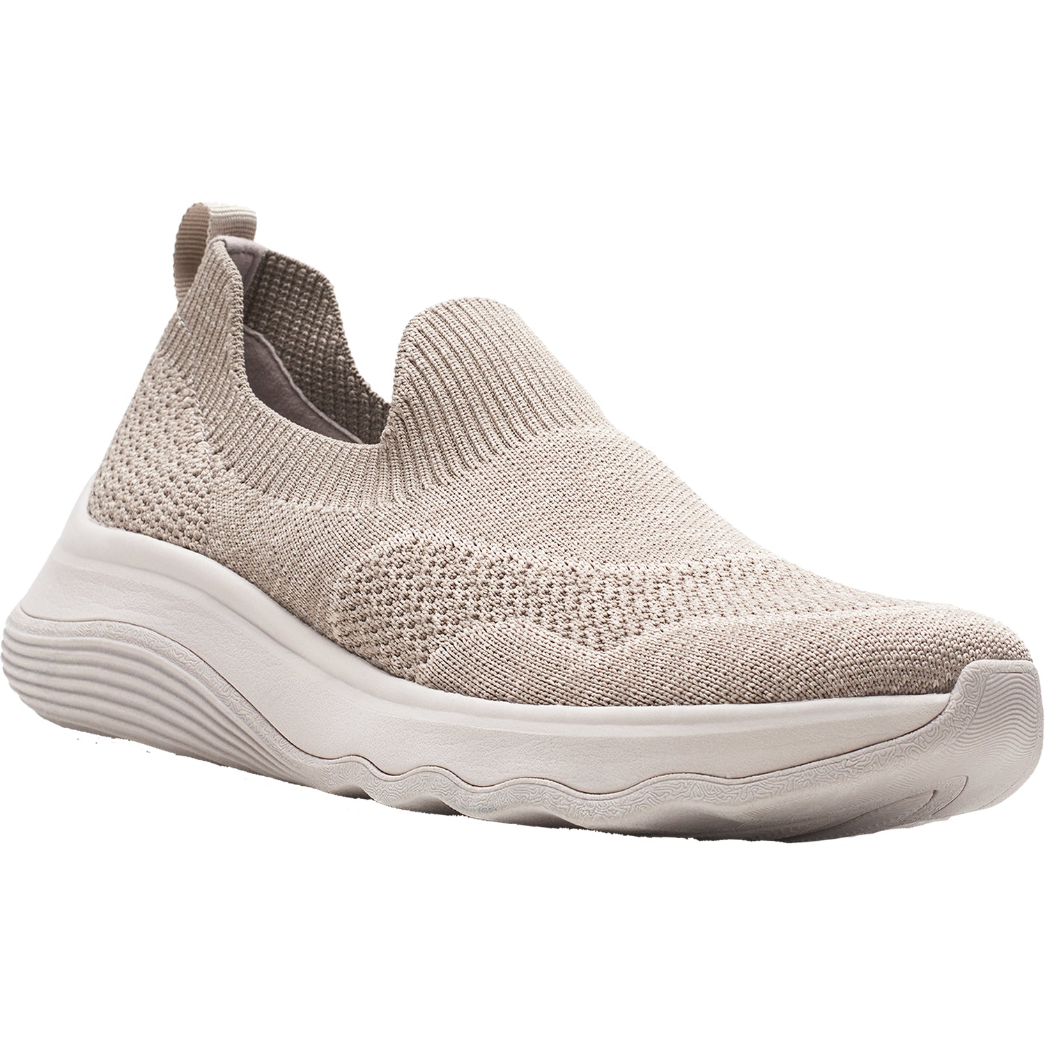 Womens Clarks Clarks Cloudsteppers Circuit Path Women's Slip On Sneakers Mauve Knit Fabric Mauve Knit Fabric