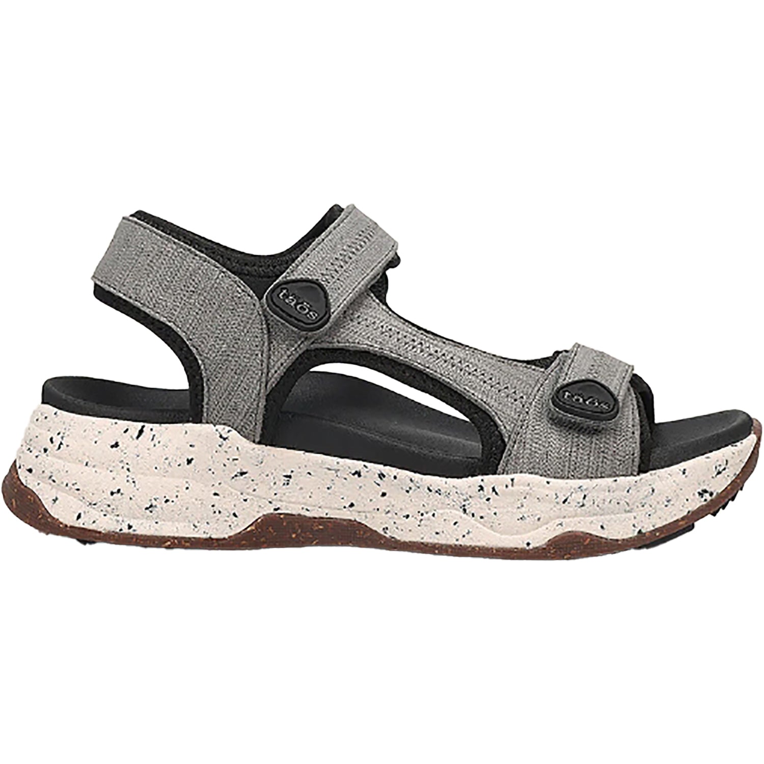 Women's Taos Super Slide Grey Emboss Nubuck – Footwear etc.