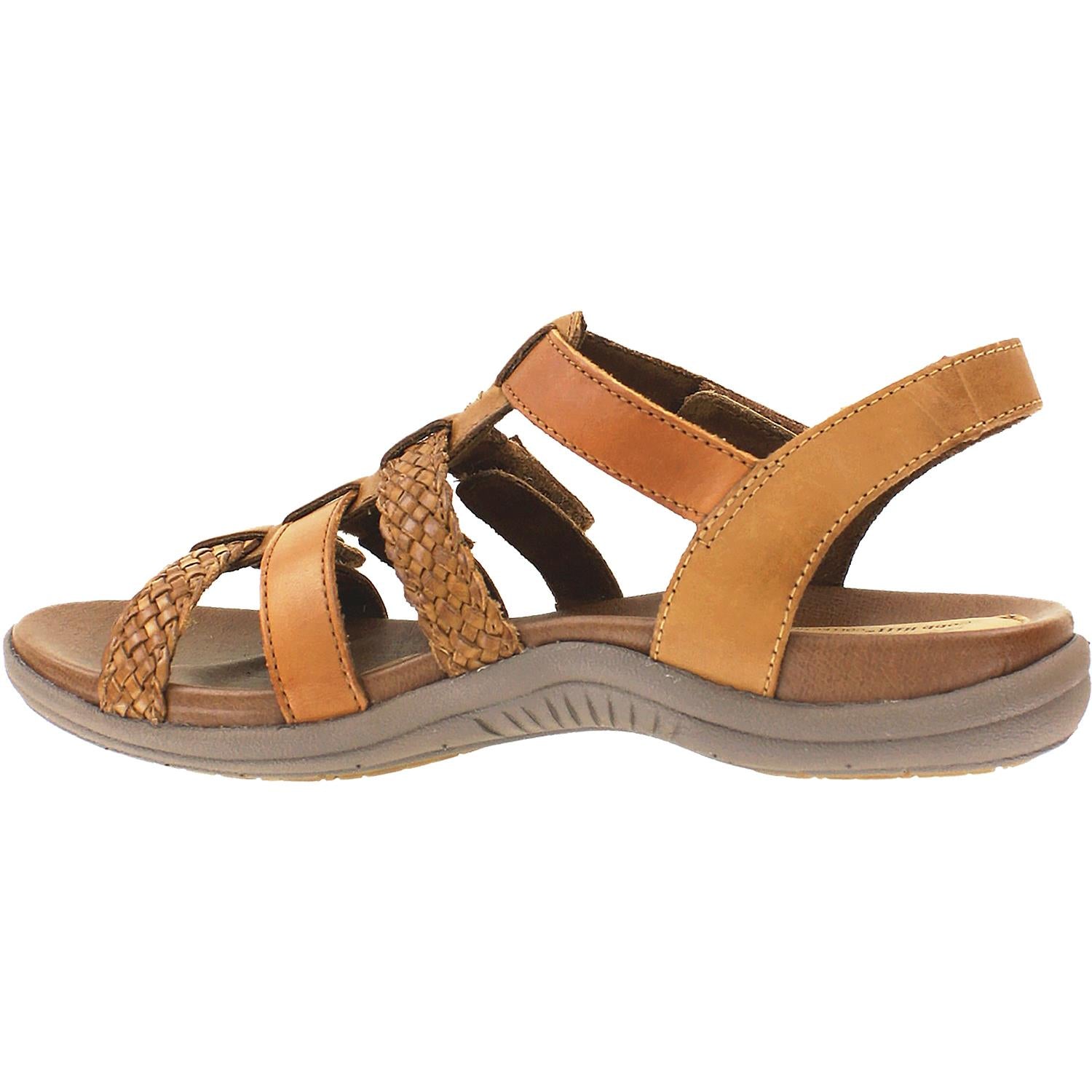 Womens Rockport Rockport Cobb Hill Rubey T-Strap Women's Sandal Tan Multi Leather Tan Multi Leather