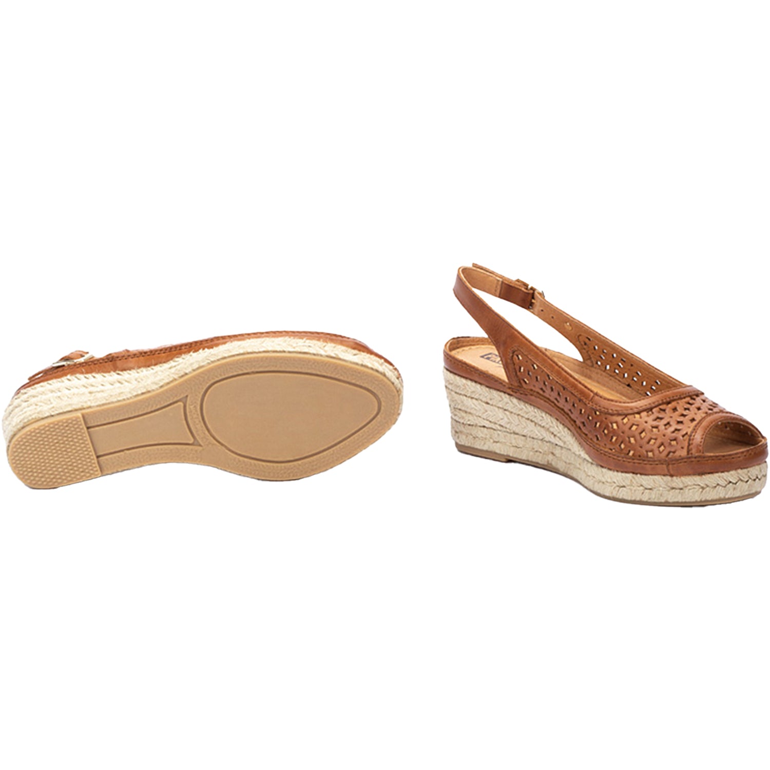 Womens Pikolinos Pikolinos Benidorm W4A-1546 Women's Wedge Sandals Brandy Brandy