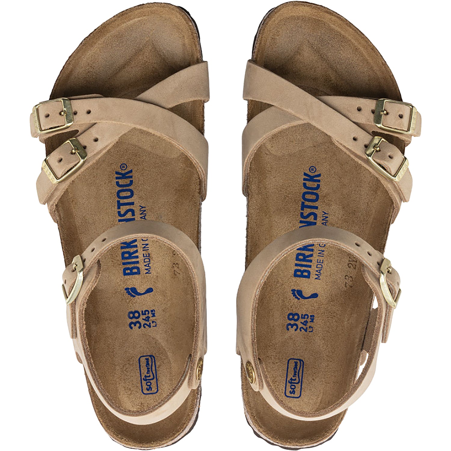 Womens Birkenstock Women's Birkenstock Kumba SFB Sandcastle Nubuck Sandcastle Nubuck