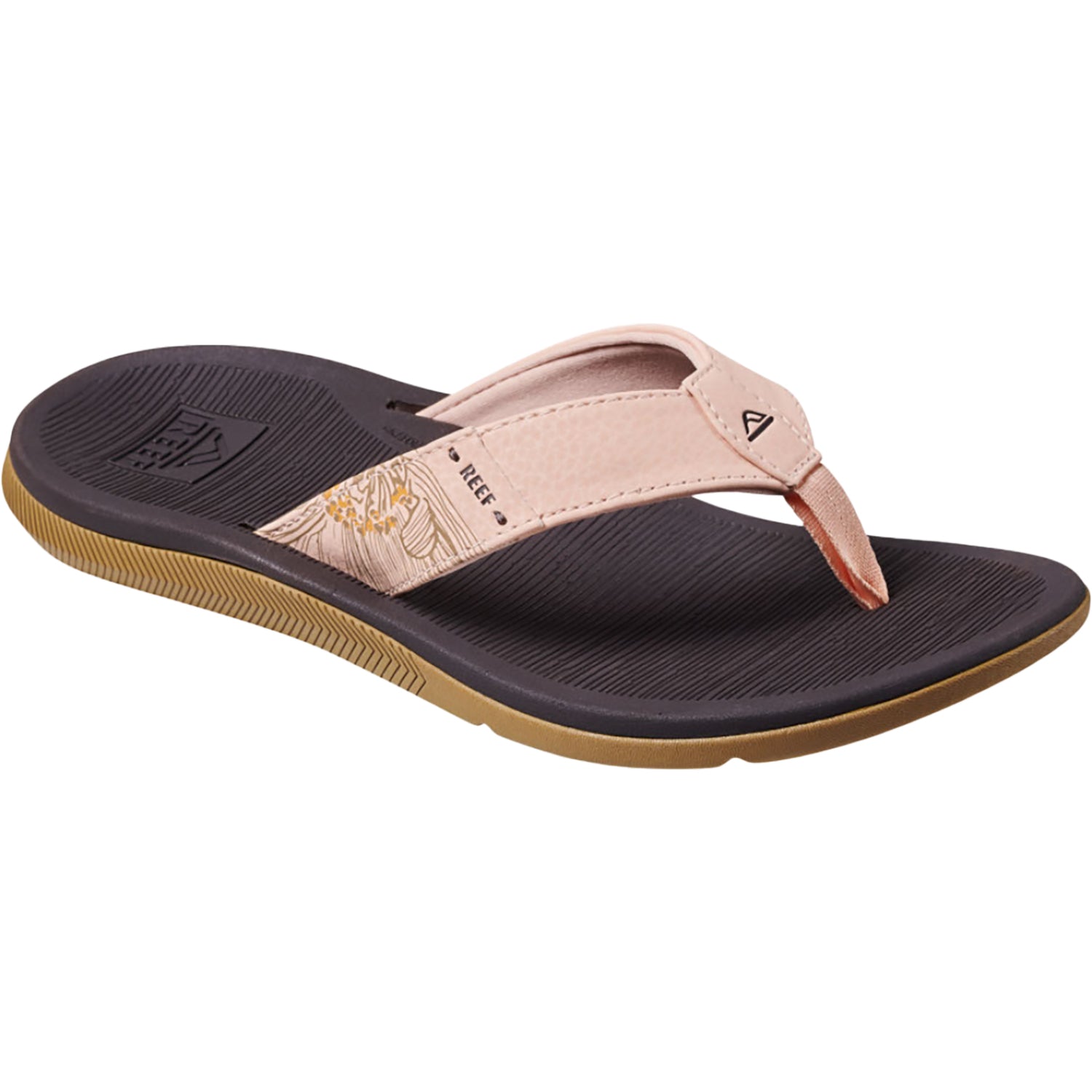 Womens Reef Reef Santa Ana Women's Thong Sandals Peach Parfait Synthetic Peach Parfait Synthetic